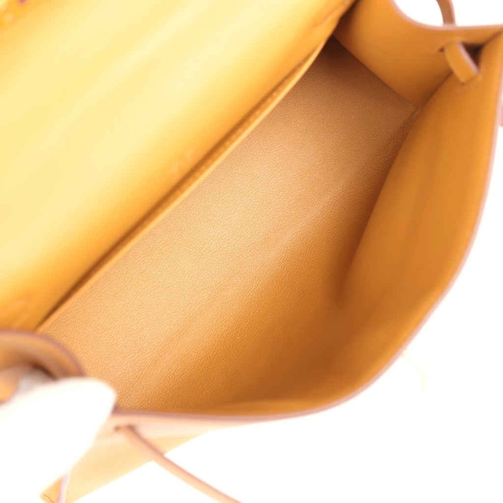 Hermes Kelly Pochette Sesame Swift Gold Hardware