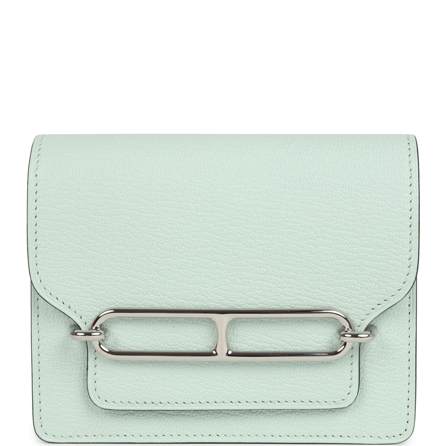 Hermes Roulis Slim Wallet Vert PepperNew Chevre Palladium Hardware