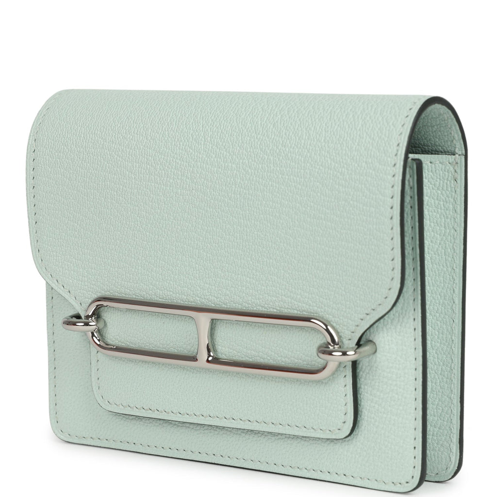 Hermes Roulis Slim Wallet Vert PepperNew Chevre Palladium Hardware