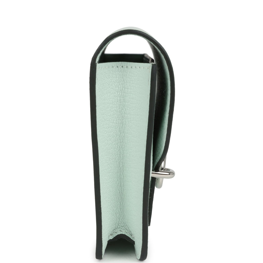 Hermes Roulis Slim Wallet Vert PepperNew Chevre Palladium Hardware