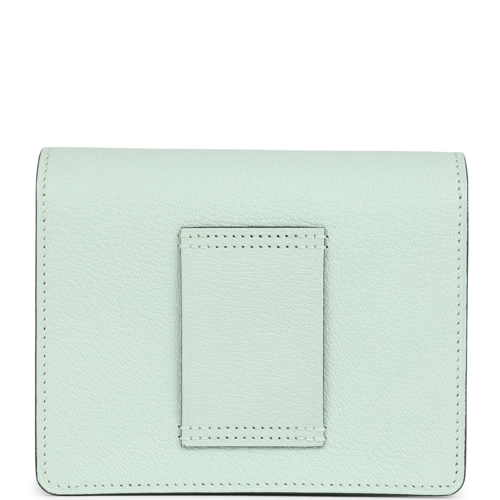Hermes Roulis Slim Wallet Vert PepperNew Chevre Palladium Hardware