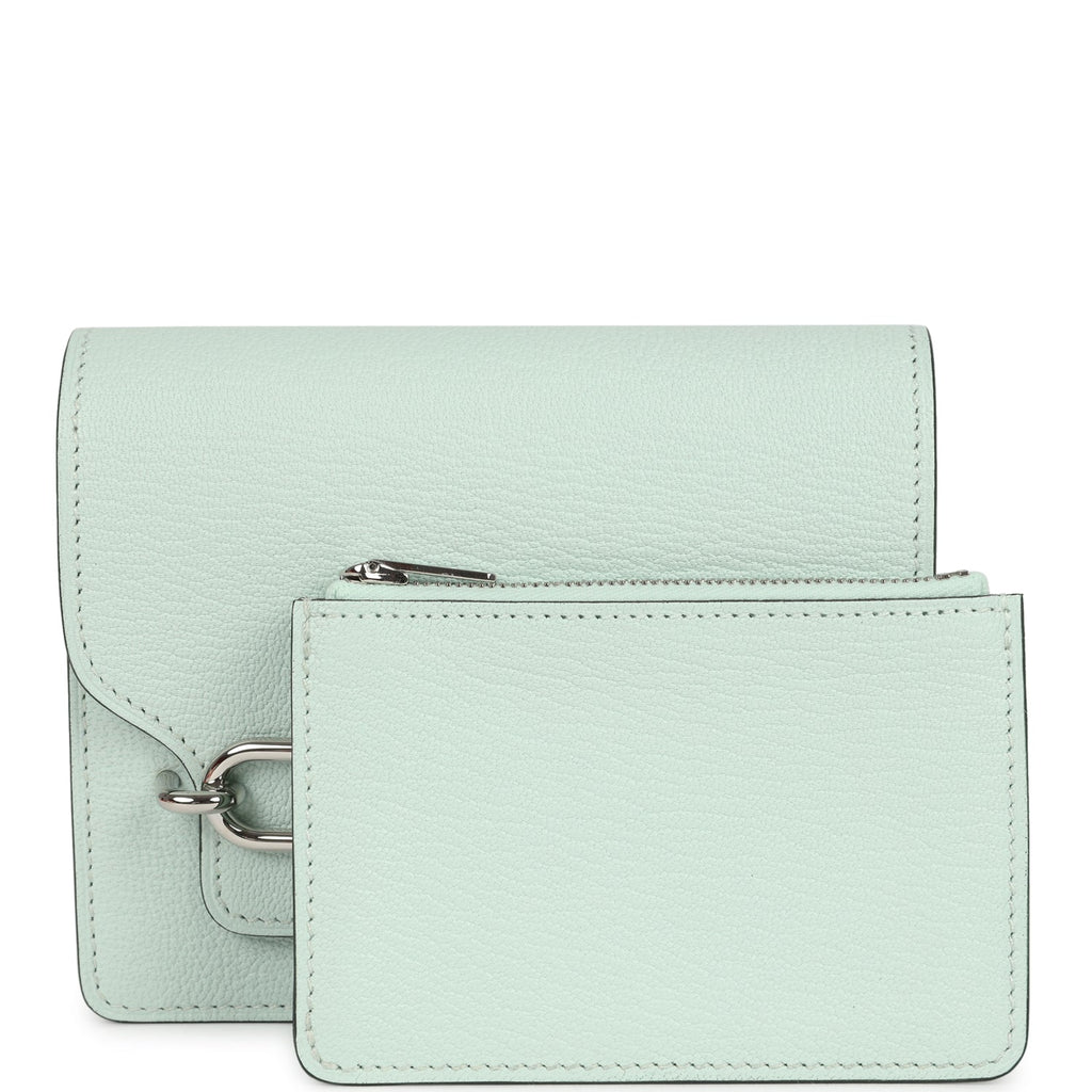 Hermes Roulis Slim Wallet Vert PepperNew Chevre Palladium Hardware