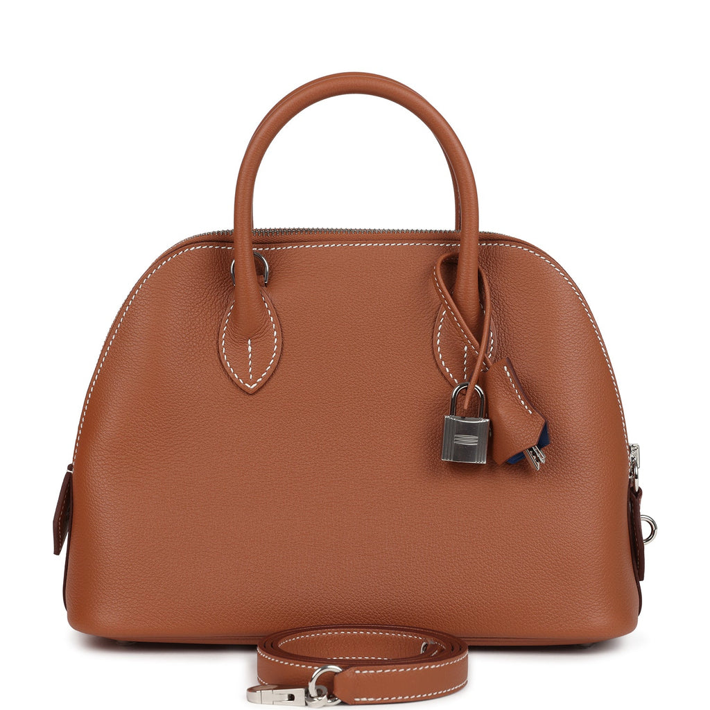 Hermes 1923 Bolide 25 Gold Verso Evercolor Palladium Hardware