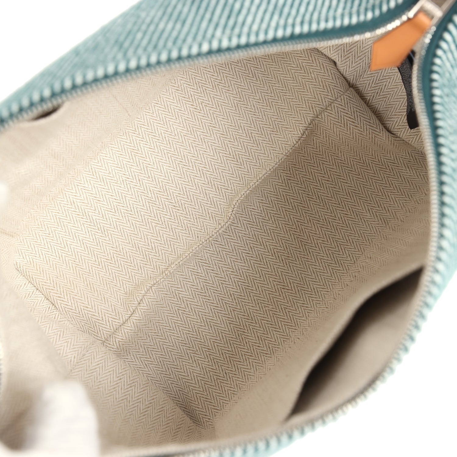 Hermes Bride-A-Brac Au Carre Case PM Vert Foret H Natte Canvas and Wool Palladium Hardware