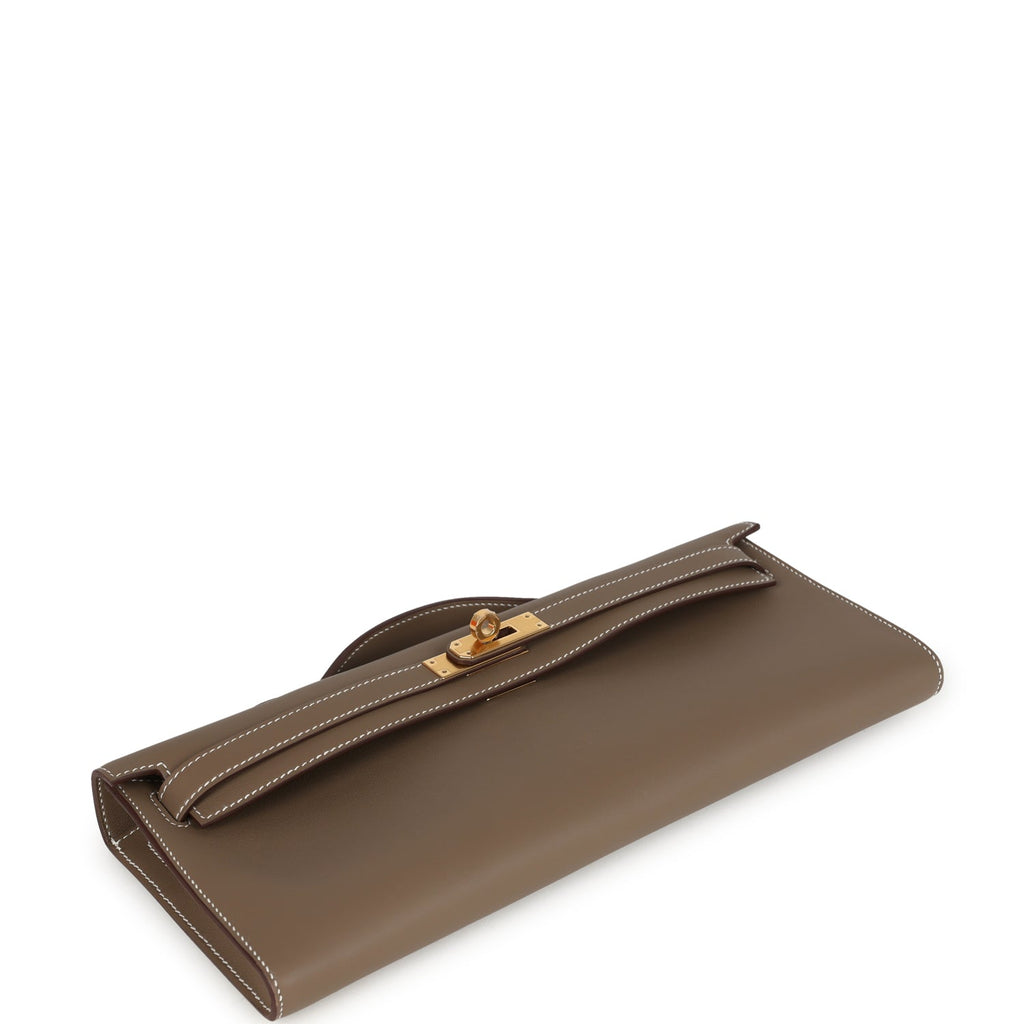 Hermes Kelly Cut Etoupe Swift Gold Hardware