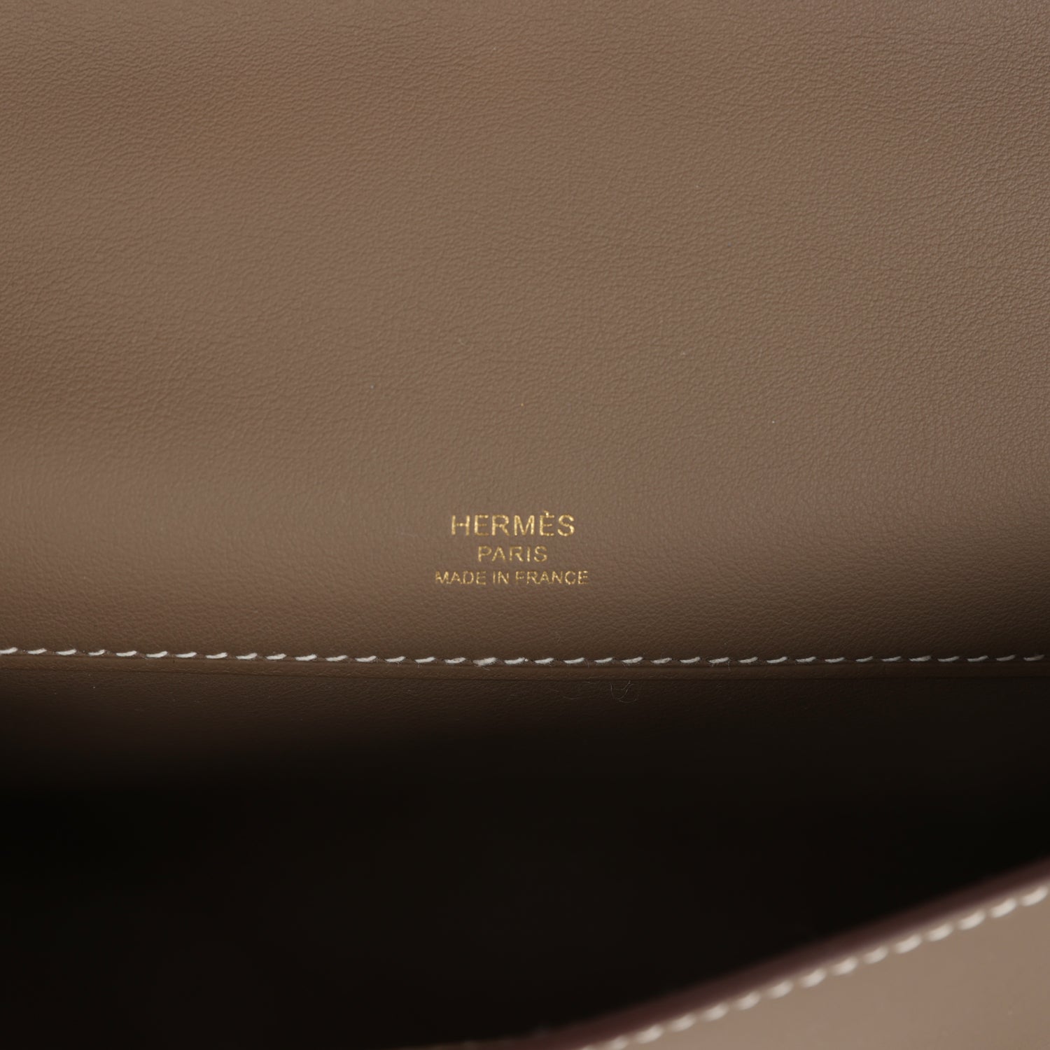 Hermes Kelly Cut Etoupe Swift Gold Hardware