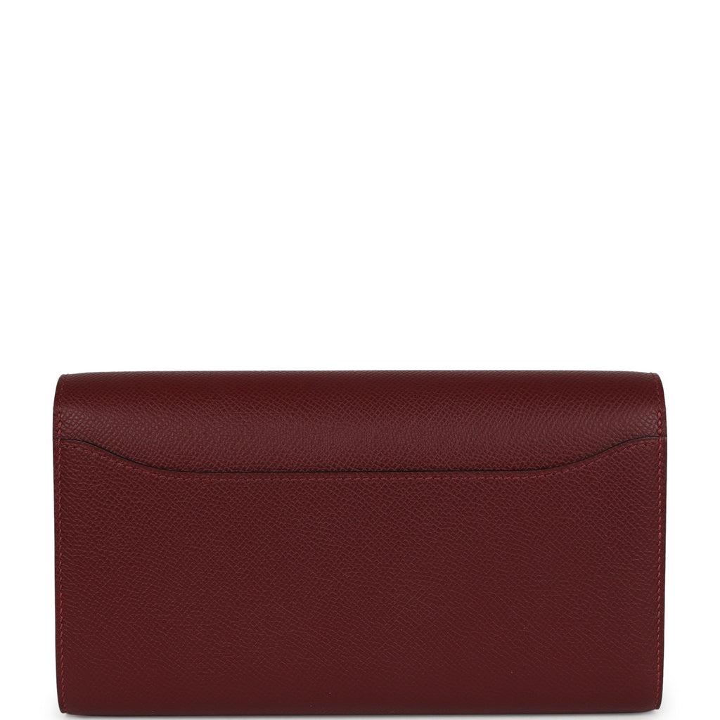 Hermes Constance Wallet To Go Rouge H Epsom Palladium Hardware