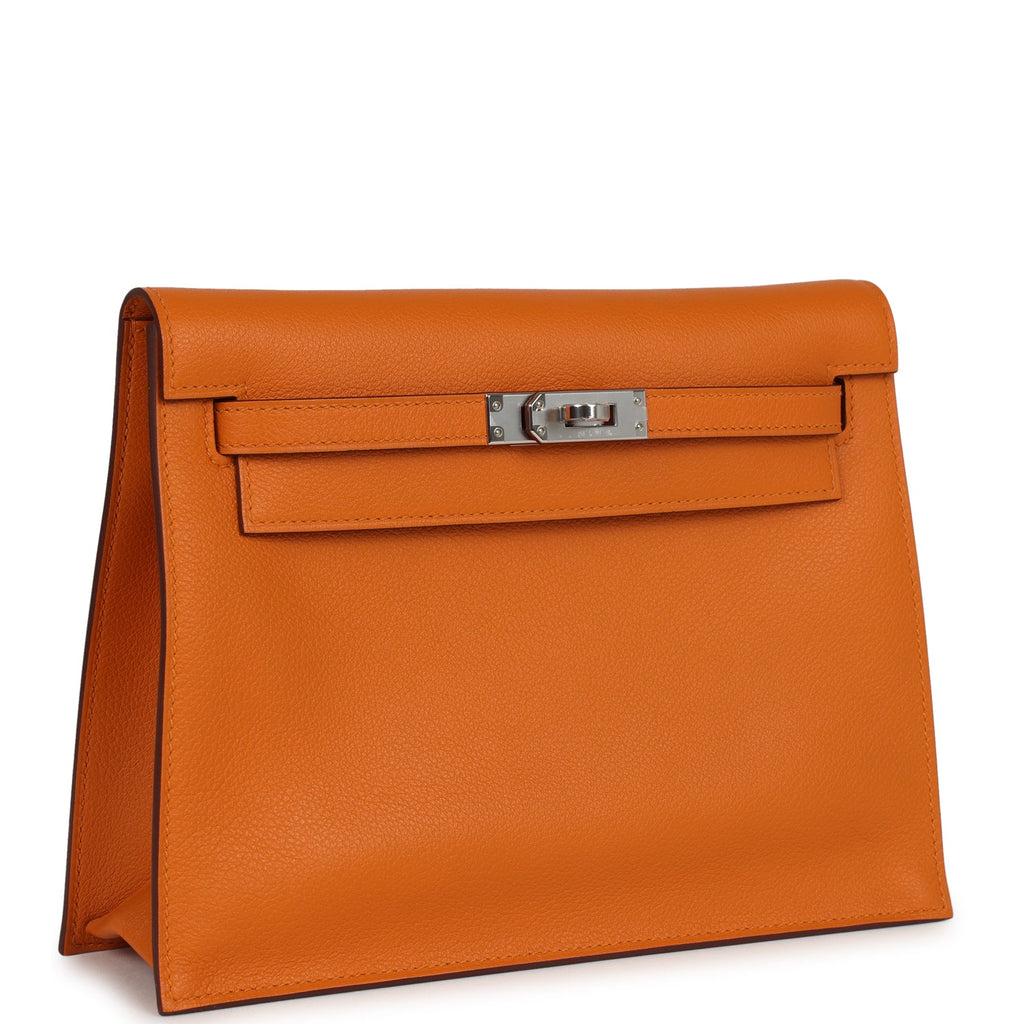 Hermes Kelly Danse Abricot Verso Evercolor Palladium Hardware