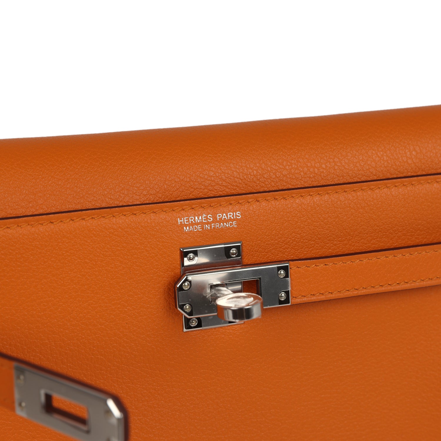 Hermes Kelly Danse Abricot Verso Evercolor Palladium Hardware
