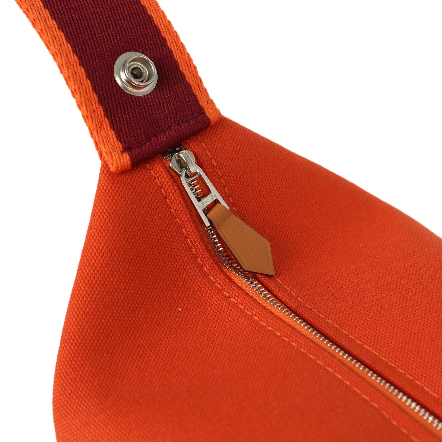 Hermes Bride A Brac GM Feu Canvas Palladium Hardware