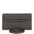 Hermes Kelly Wallet To Go Gris Meyer Epsom Palladium Hardware