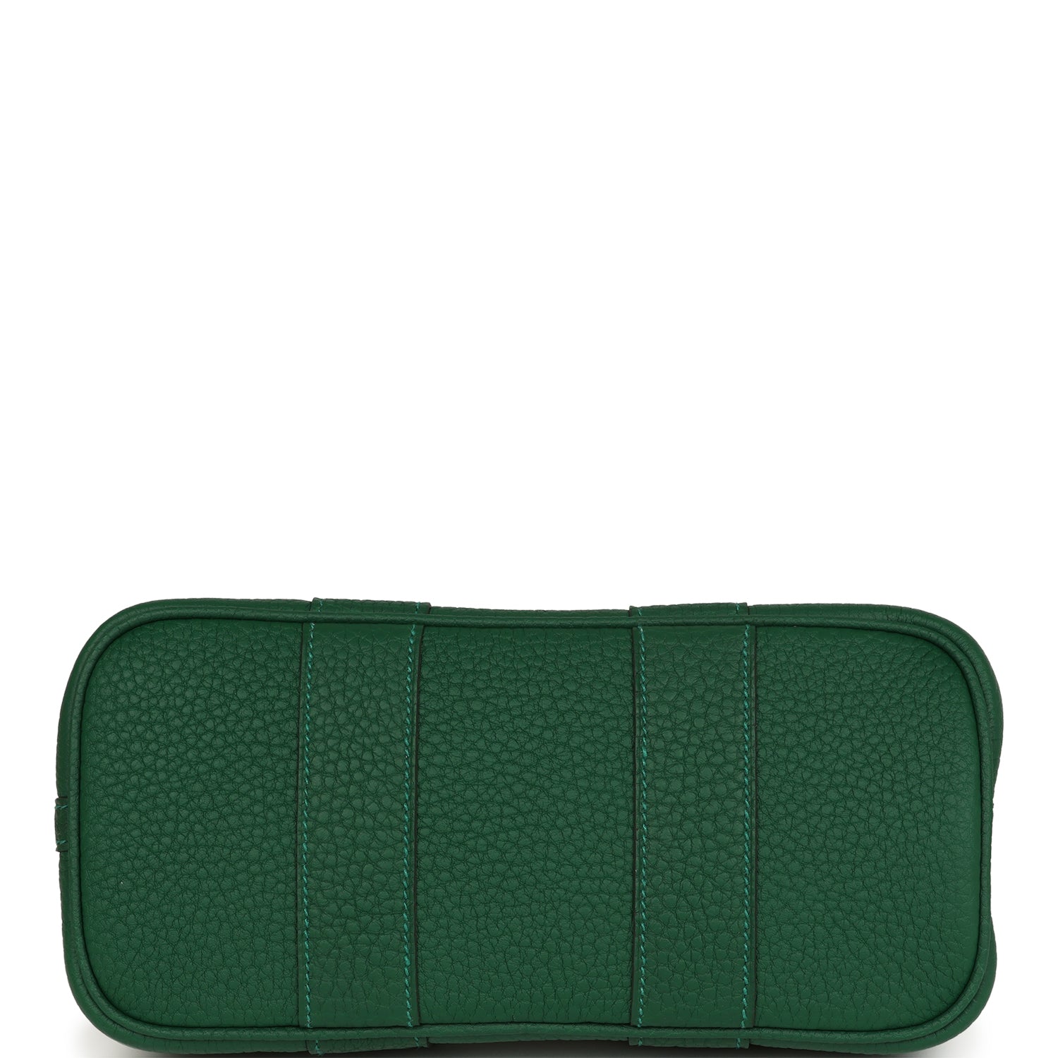 Hermes Garden Party Neo 23 Vert Moyen-Ecru Toile H Canvas and Vert Moyen Negonda Palladium Hardware
