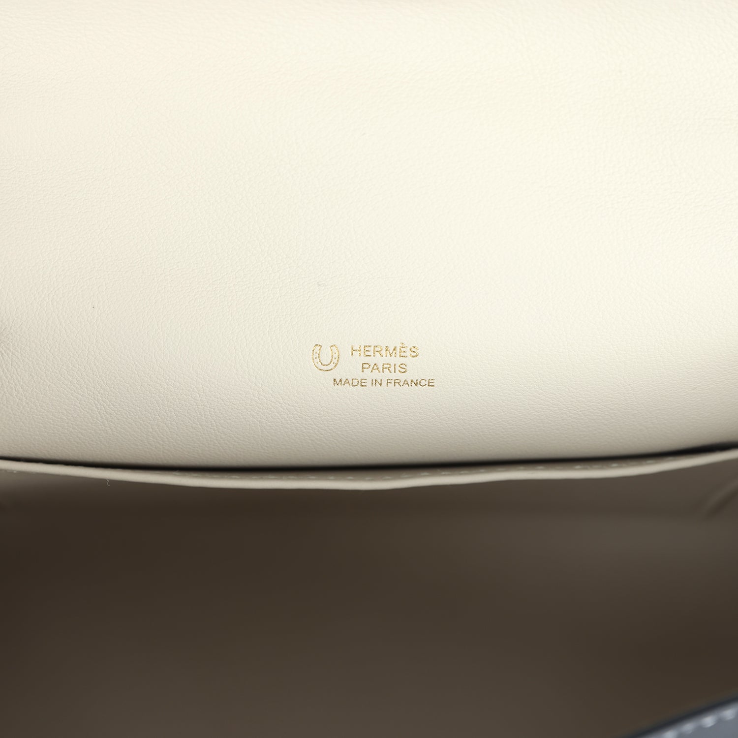 Hermes Special Order (HSS) Kelly Pochette Black and Beton Swift Permabrass Hardware