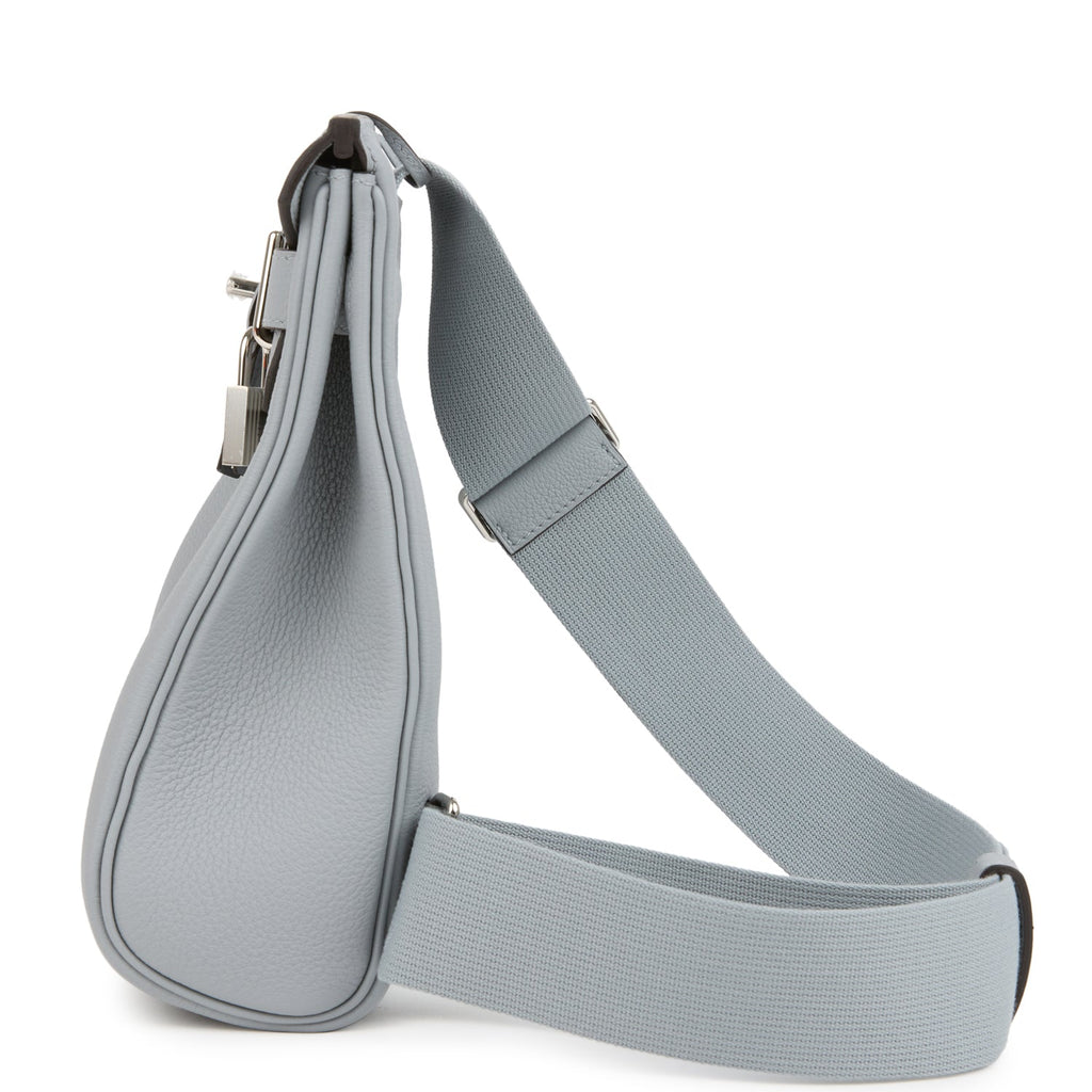 Hermes HAC A Dos PM Backpack Gris Pantin Togo Palladium Hardware