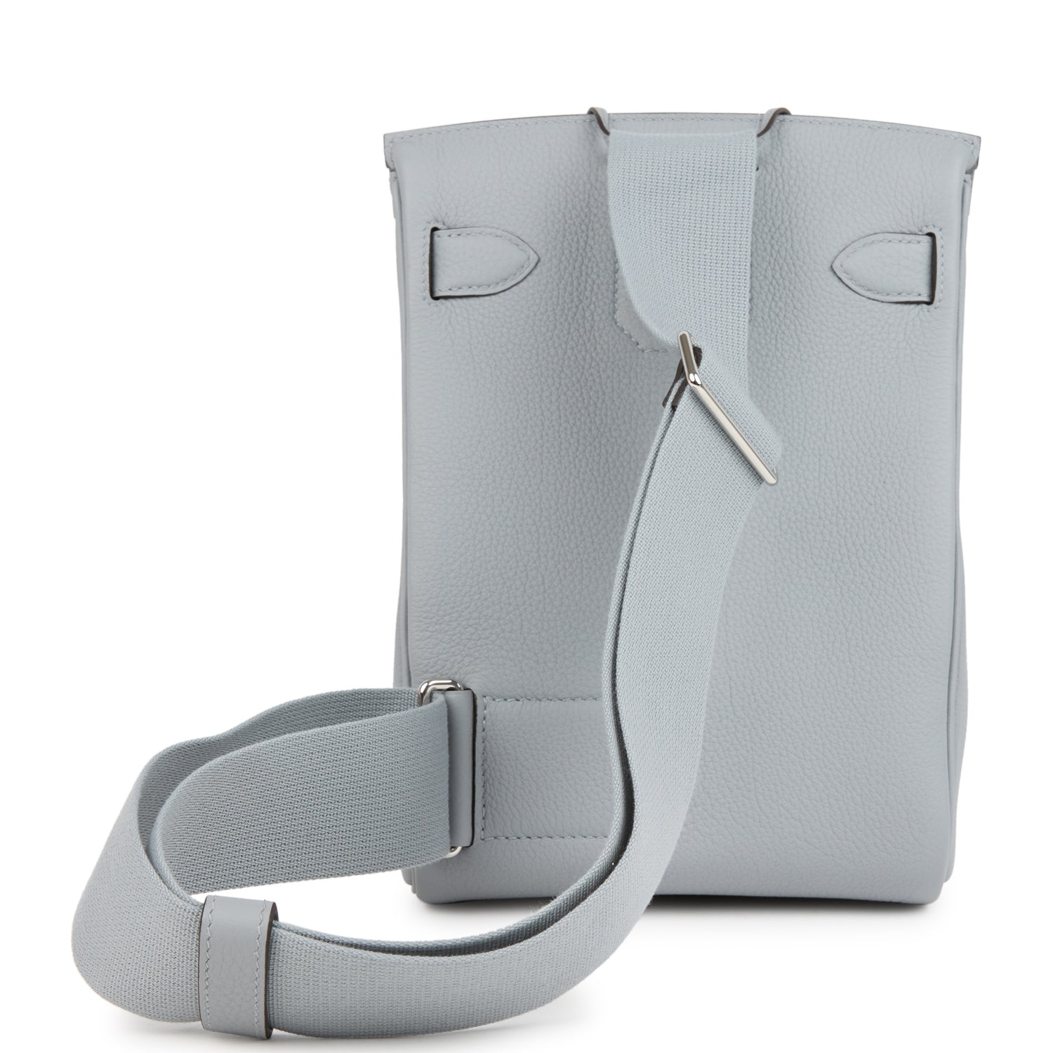 Hermes HAC A Dos PM Backpack Gris Pantin Togo Palladium Hardware