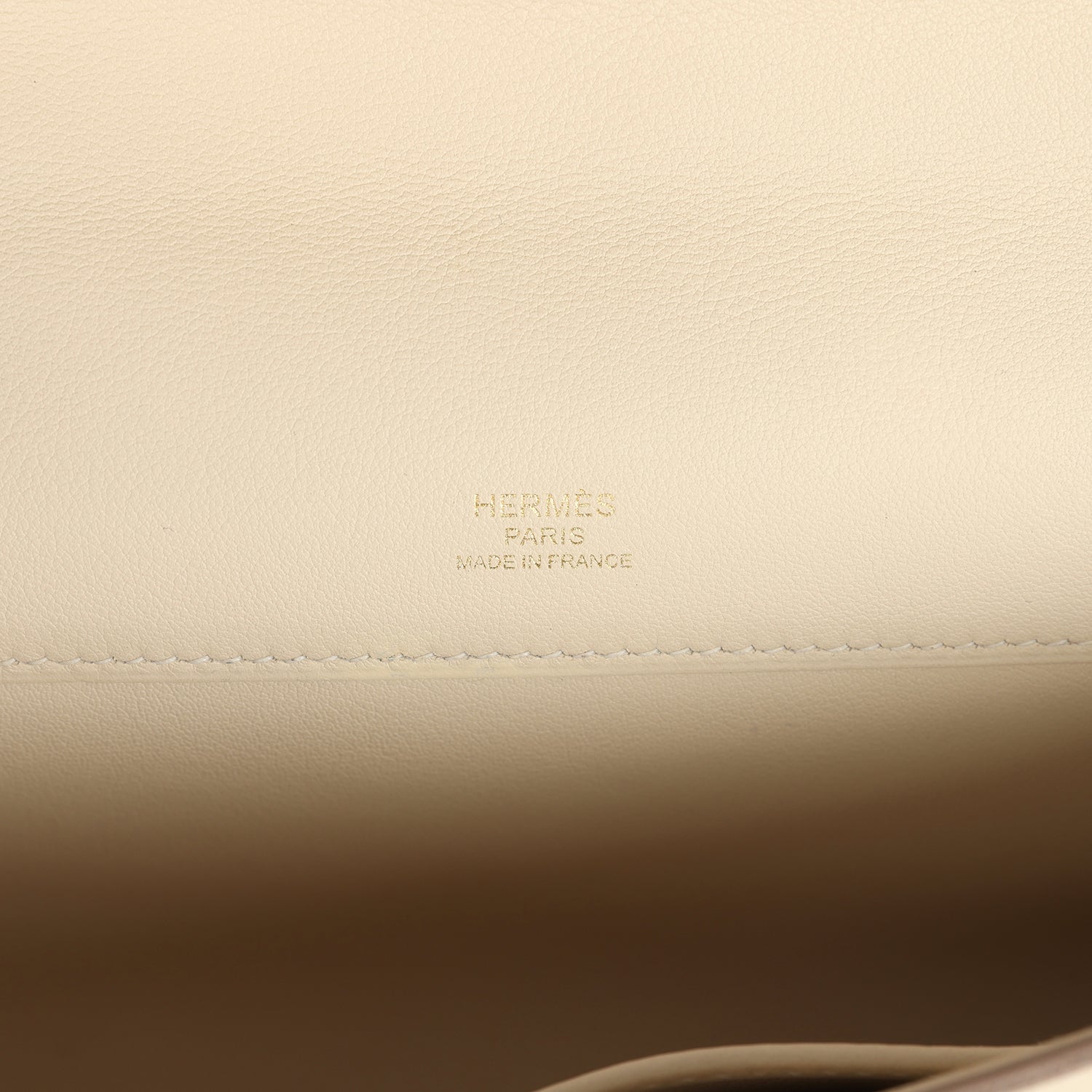 Hermes Kelly Cut Craie Swift Gold Hardware