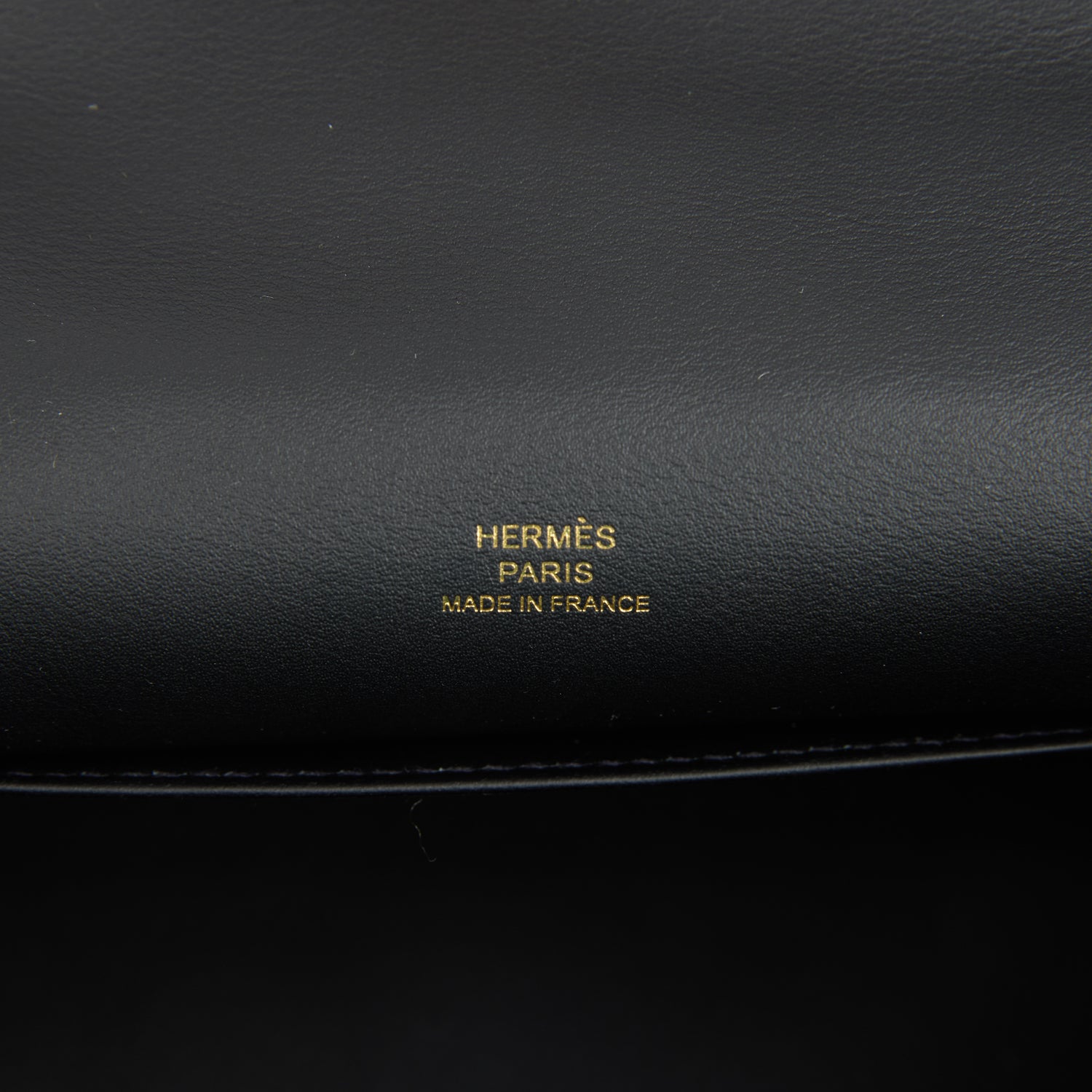 Hermes Kelly Pochette Black Swift Gold Hardware