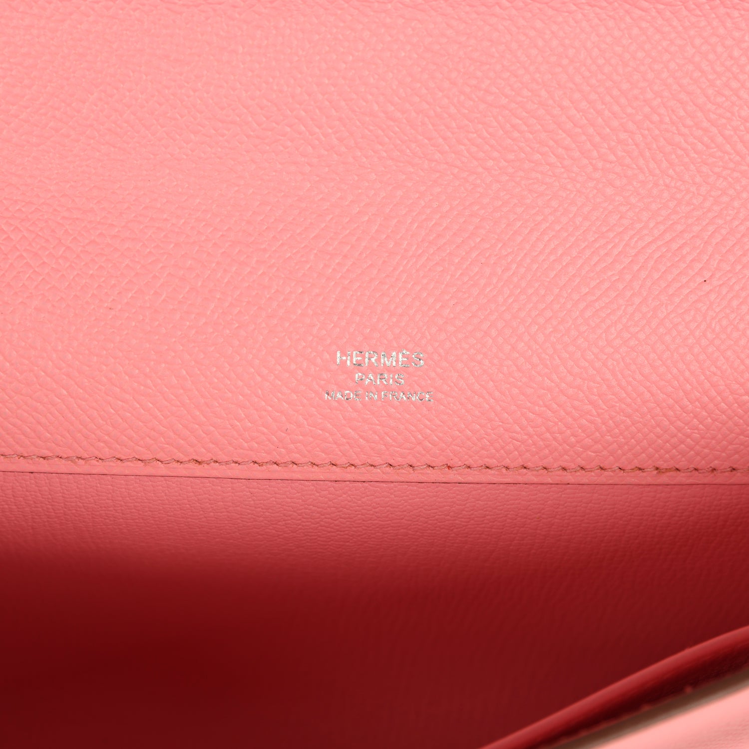 Hermes Kelly Cut Rose Confetti Epsom Palladium Hardware