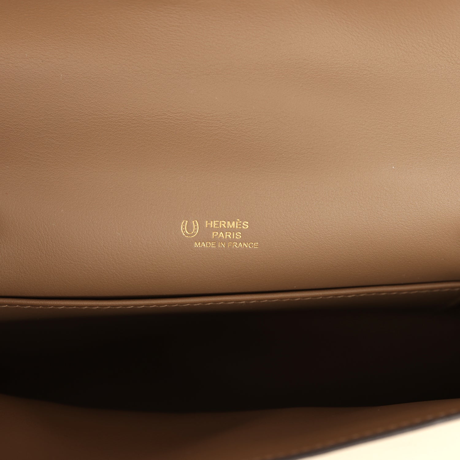 Hermes Special Order (HSS) Kelly Pochette Beton and Beige de Weimar Swift Permabrass Hardware