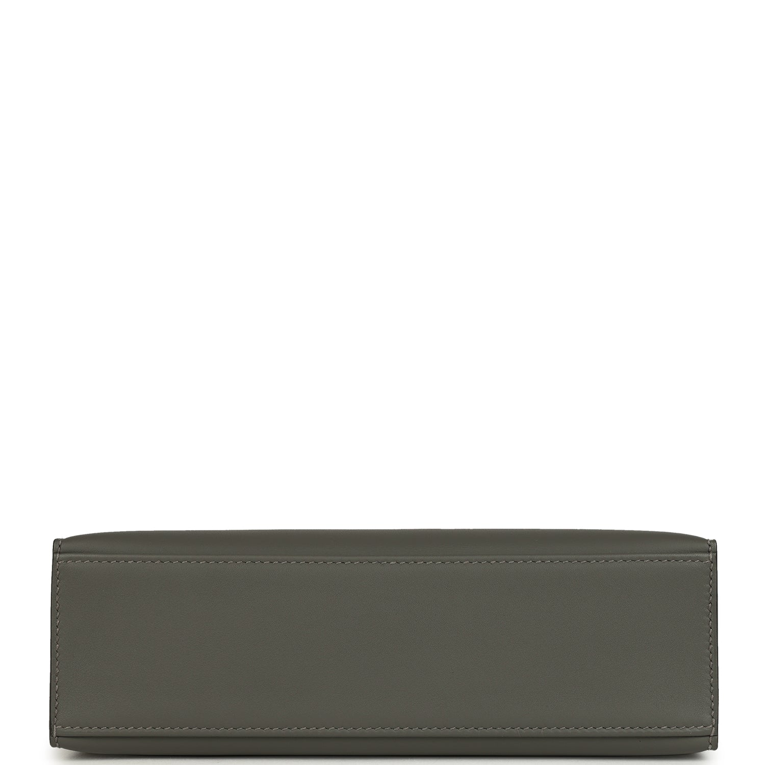 Hermes Special Order (HSS) Kelly Pochette Gris Meyer Verso Swift Permabrass Hardware