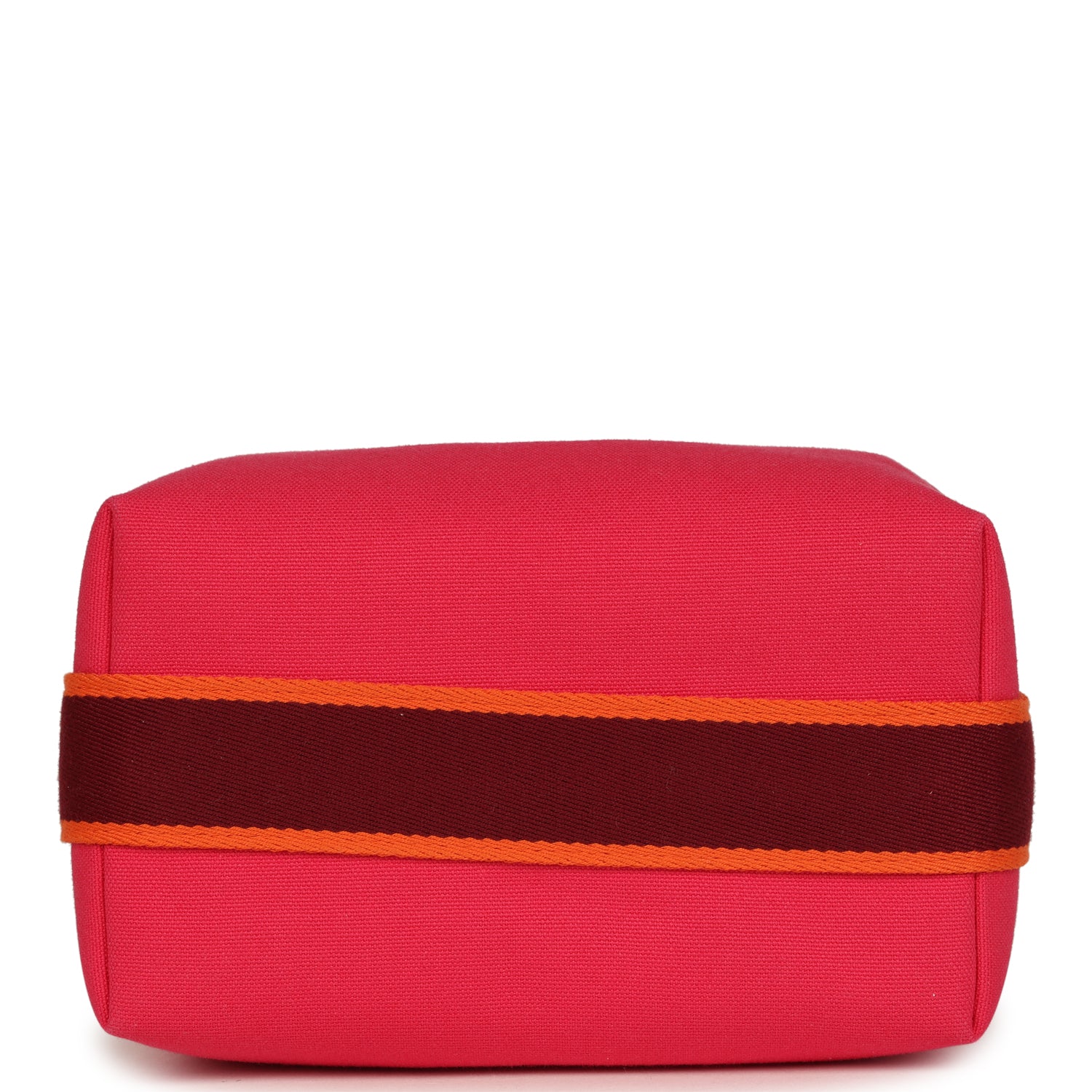 Hermes Bride A Brac Carre Case PM Hibiscus Canvas Palladium Hardware
