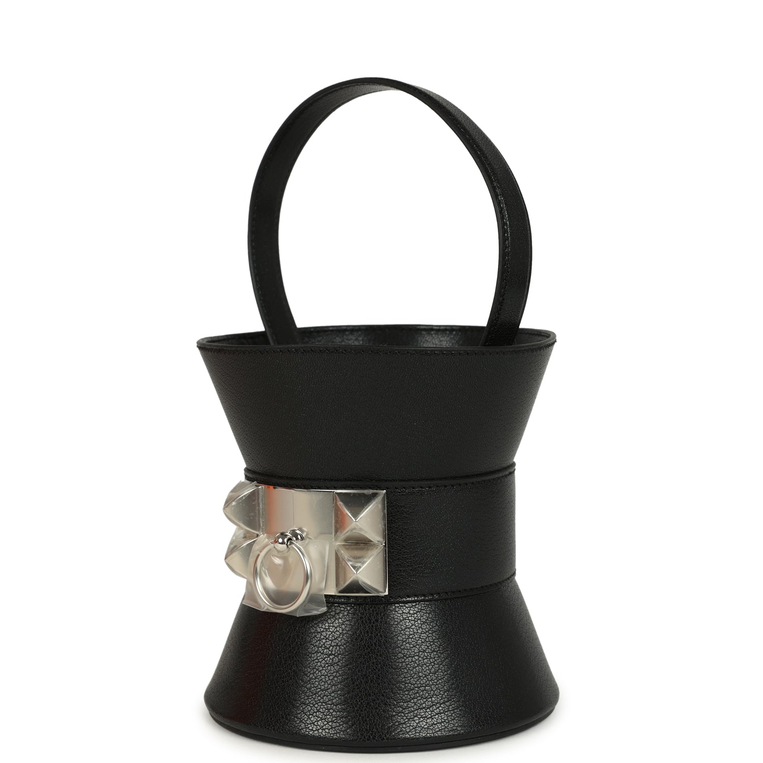 Hermes Mini Medor Bag Black Chevre Chamkila Palladium Hardware