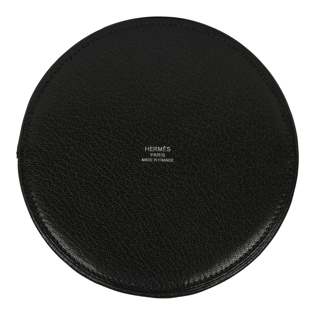 Hermes Mini Medor Bag Black Chevre Chamkila Palladium Hardware