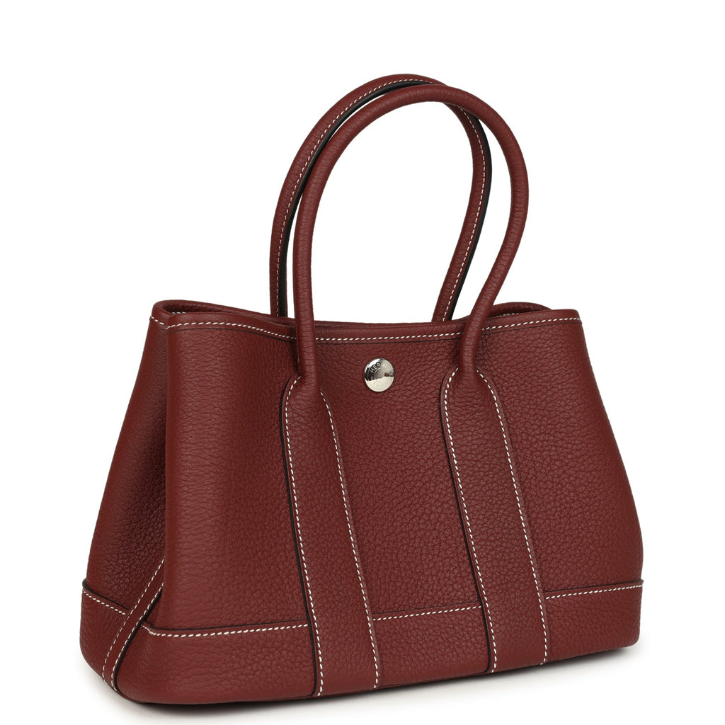 Hermes Garden Party Neo 23 Rouge H Negonda Palladium Hardware