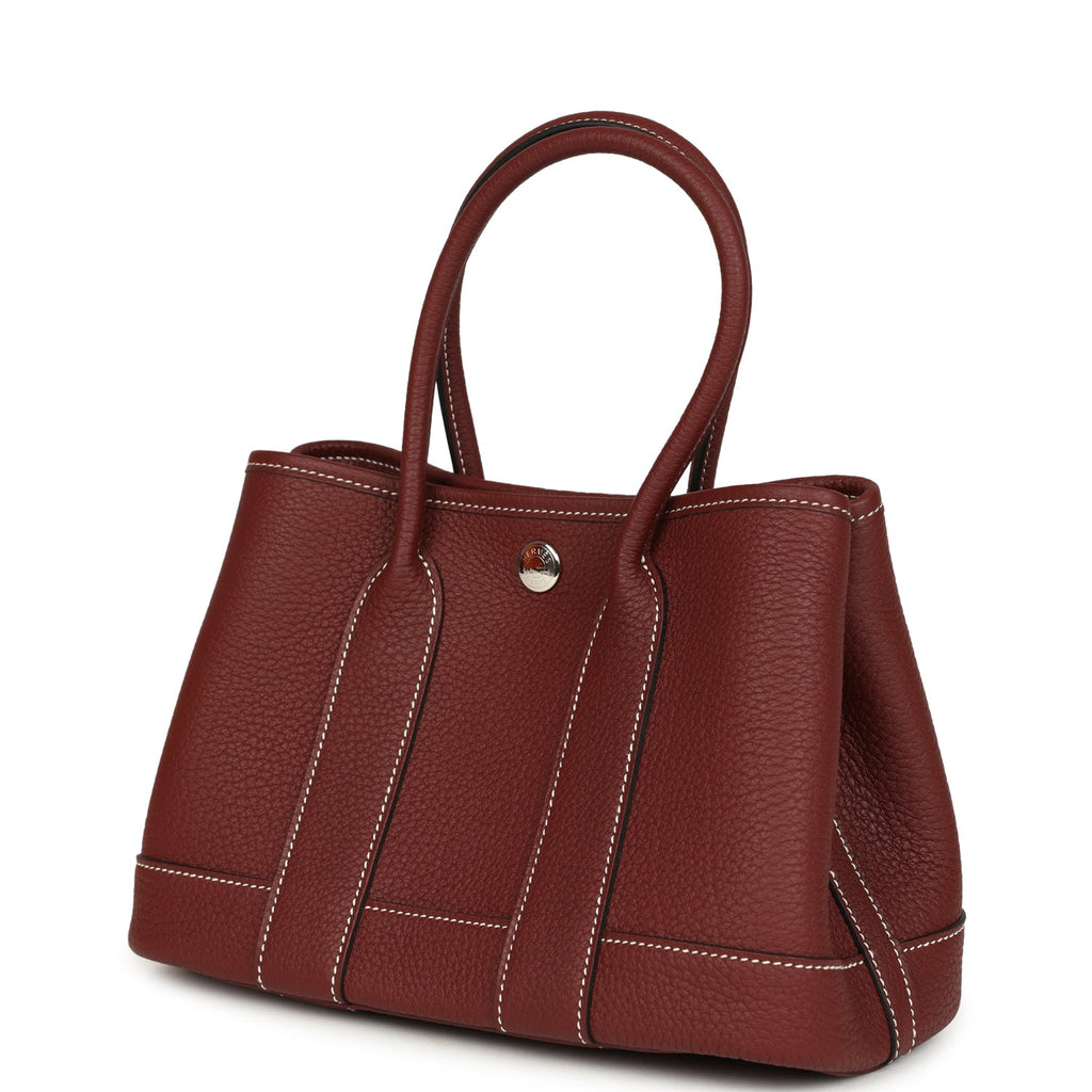 Hermes Garden Party Neo 23 Rouge H Negonda Palladium Hardware