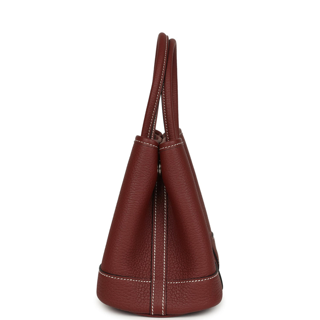 Hermes Garden Party Neo 23 Rouge H Negonda Palladium Hardware