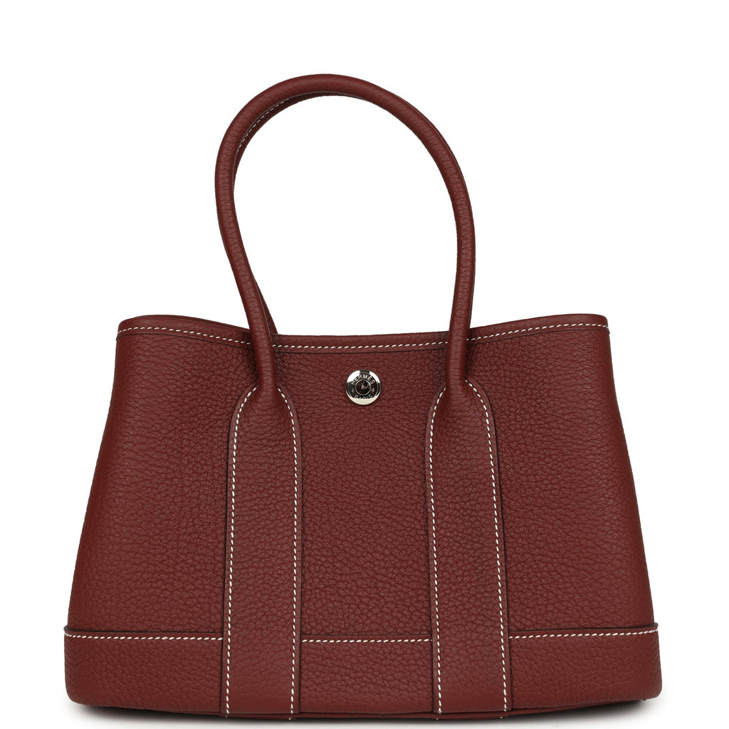 Hermes Garden Party Neo 23 Rouge H Negonda Palladium Hardware