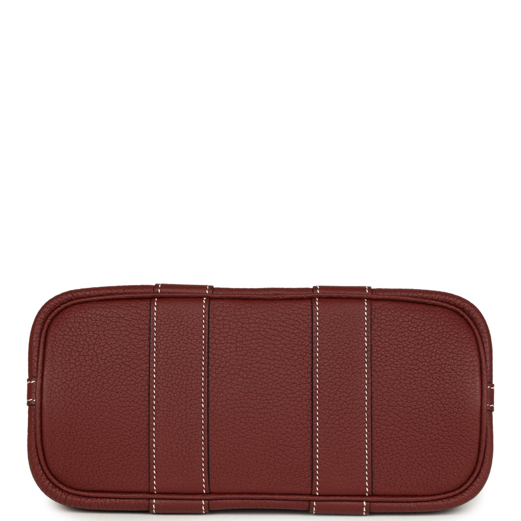 Hermes Garden Party Neo 23 Rouge H Negonda Palladium Hardware
