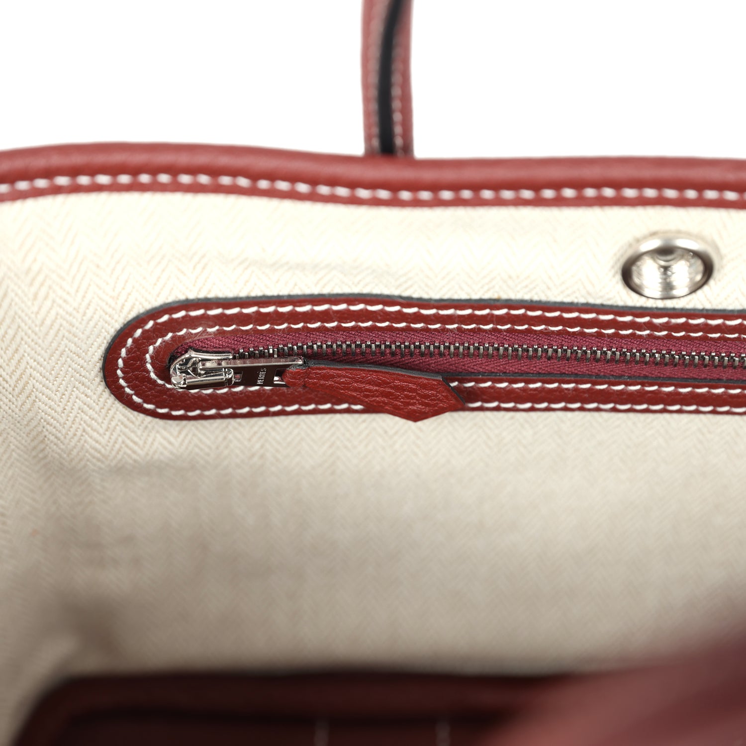 Hermes Garden Party Neo 23 Rouge H Negonda Palladium Hardware