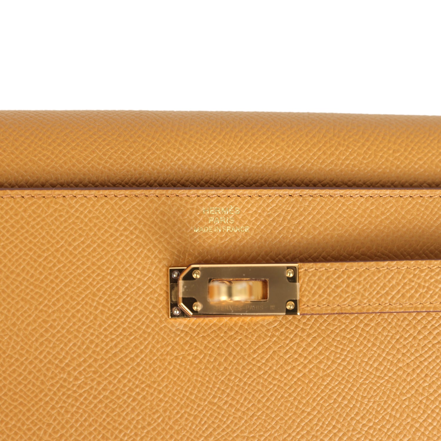 Hermes Kelly Wallet To Go Sesame Epsom Gold Hardware