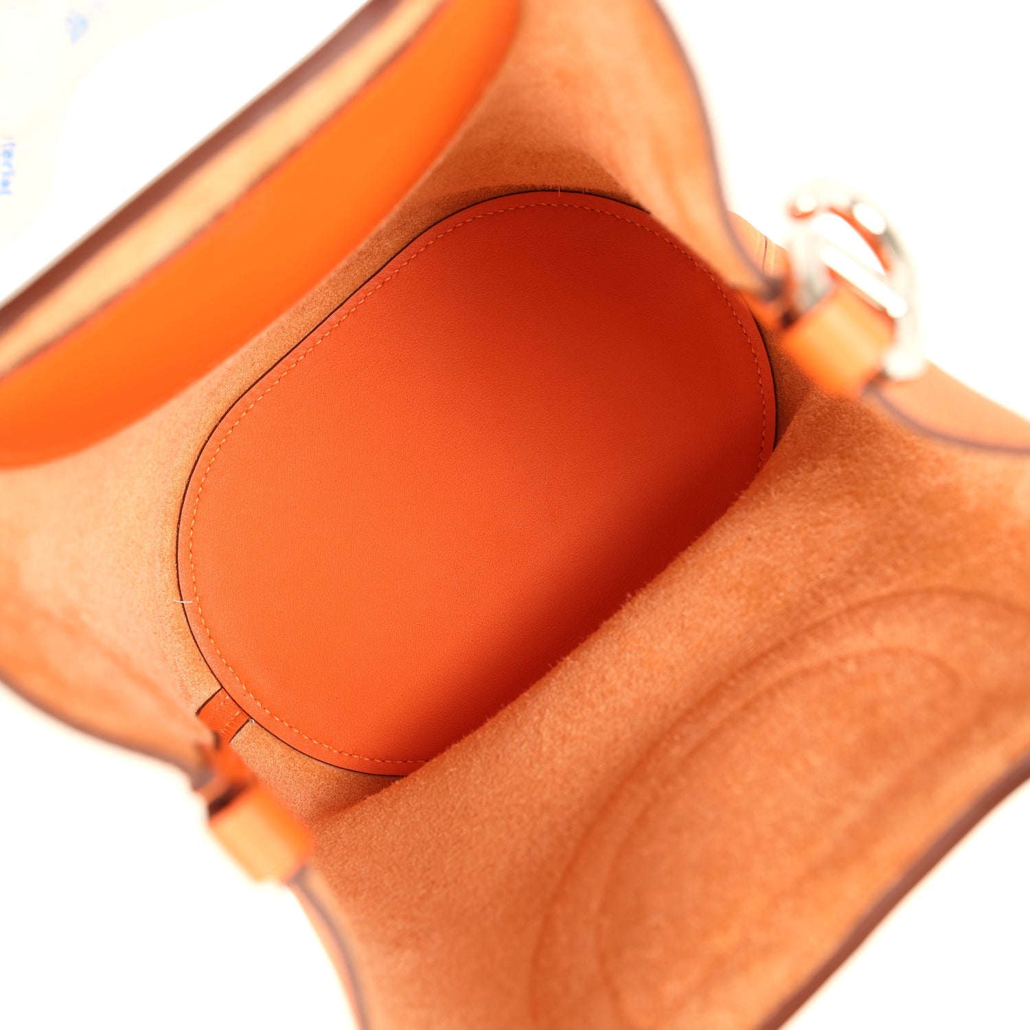 Hermes In-The-Loop 18 Orange Clemence and Swift Palladium Hardware