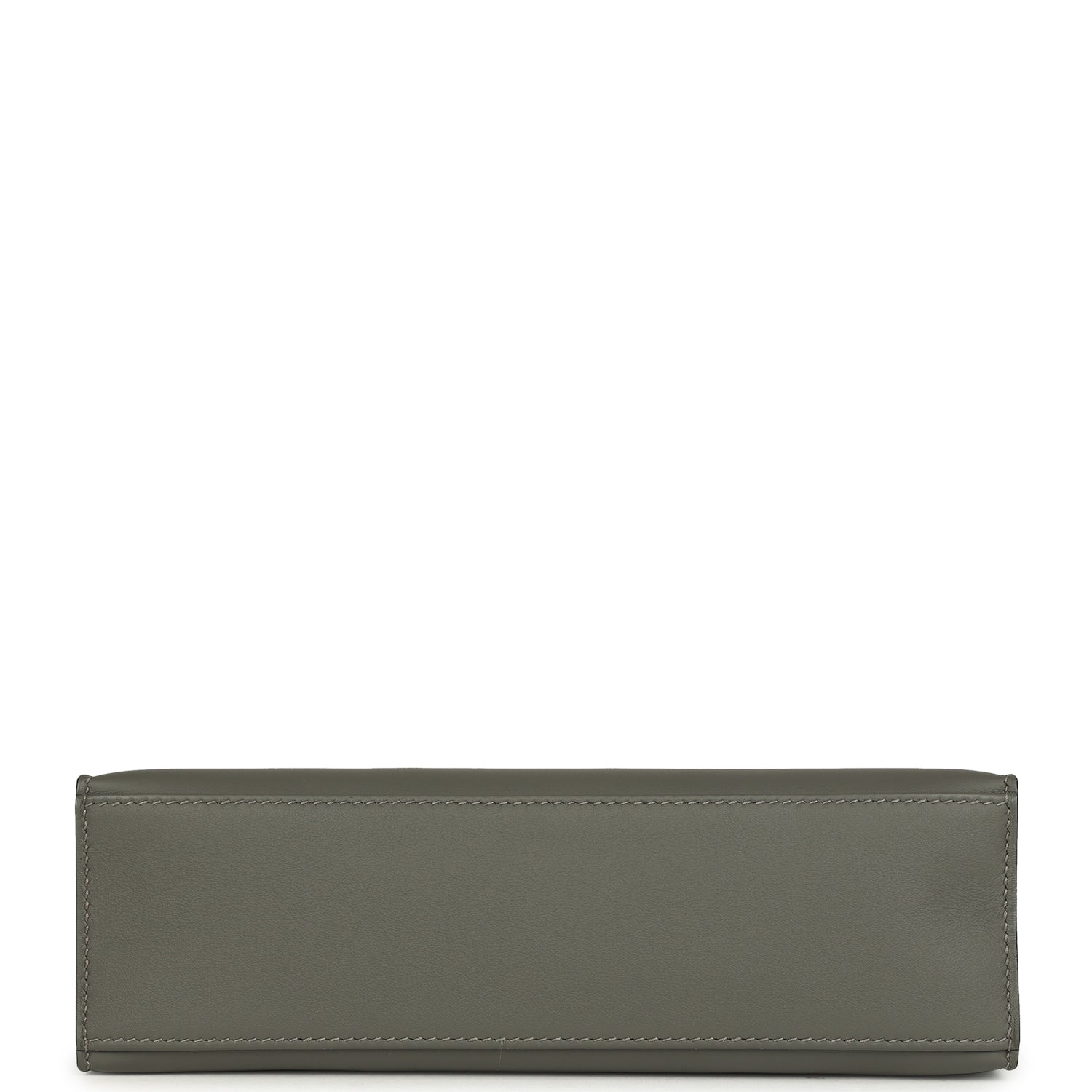 Pre-owned Hermes Special Order (HSS) Kelly Pochette Gris Meyer and Caban Swift Permabrass Hardware