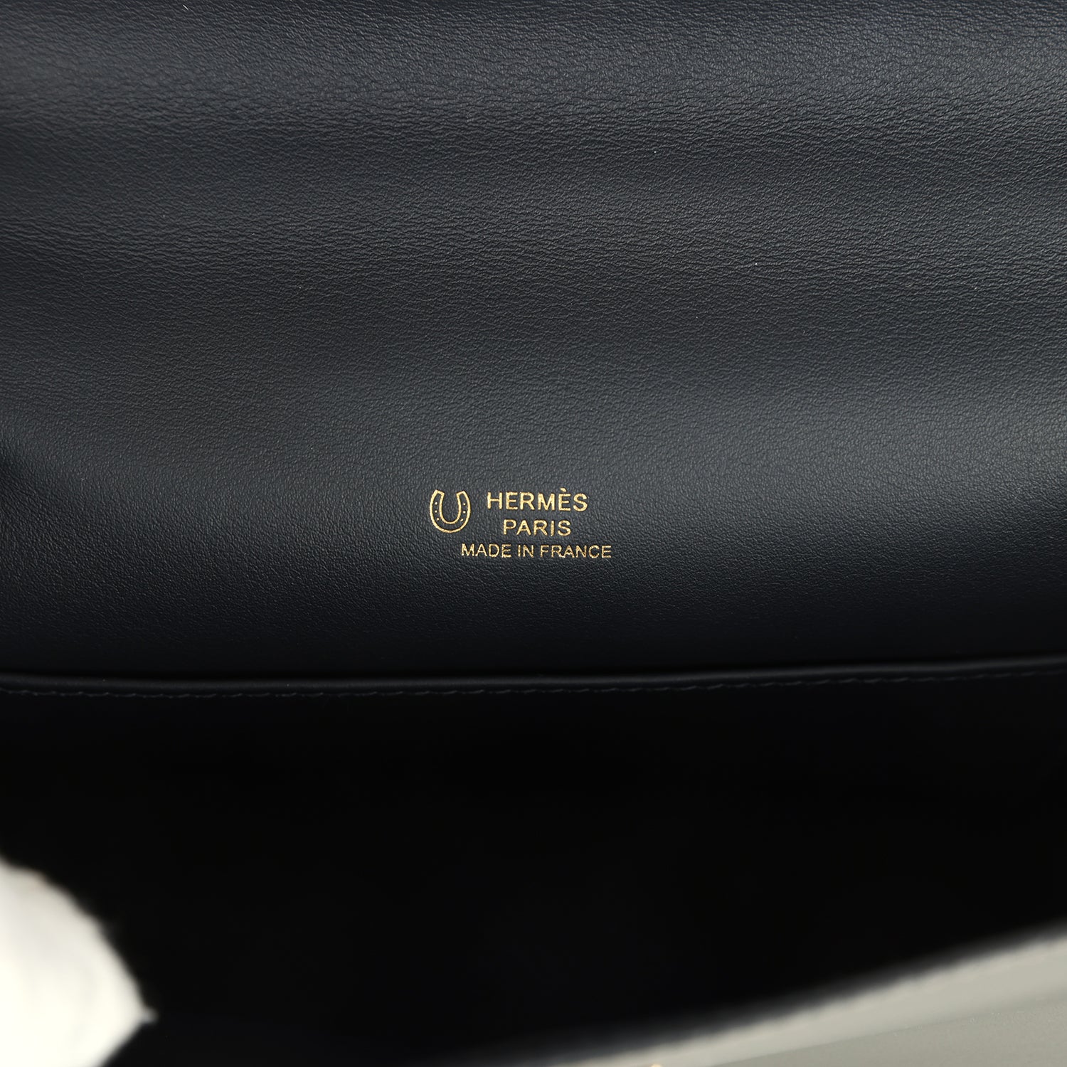 Pre-owned Hermes Special Order (HSS) Kelly Pochette Gris Meyer and Caban Swift Permabrass Hardware