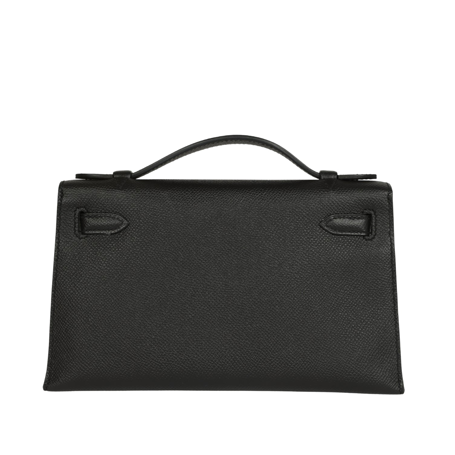 Hermes Special Order (HSS) Kelly Pochette Black Epsom Gold Hardware