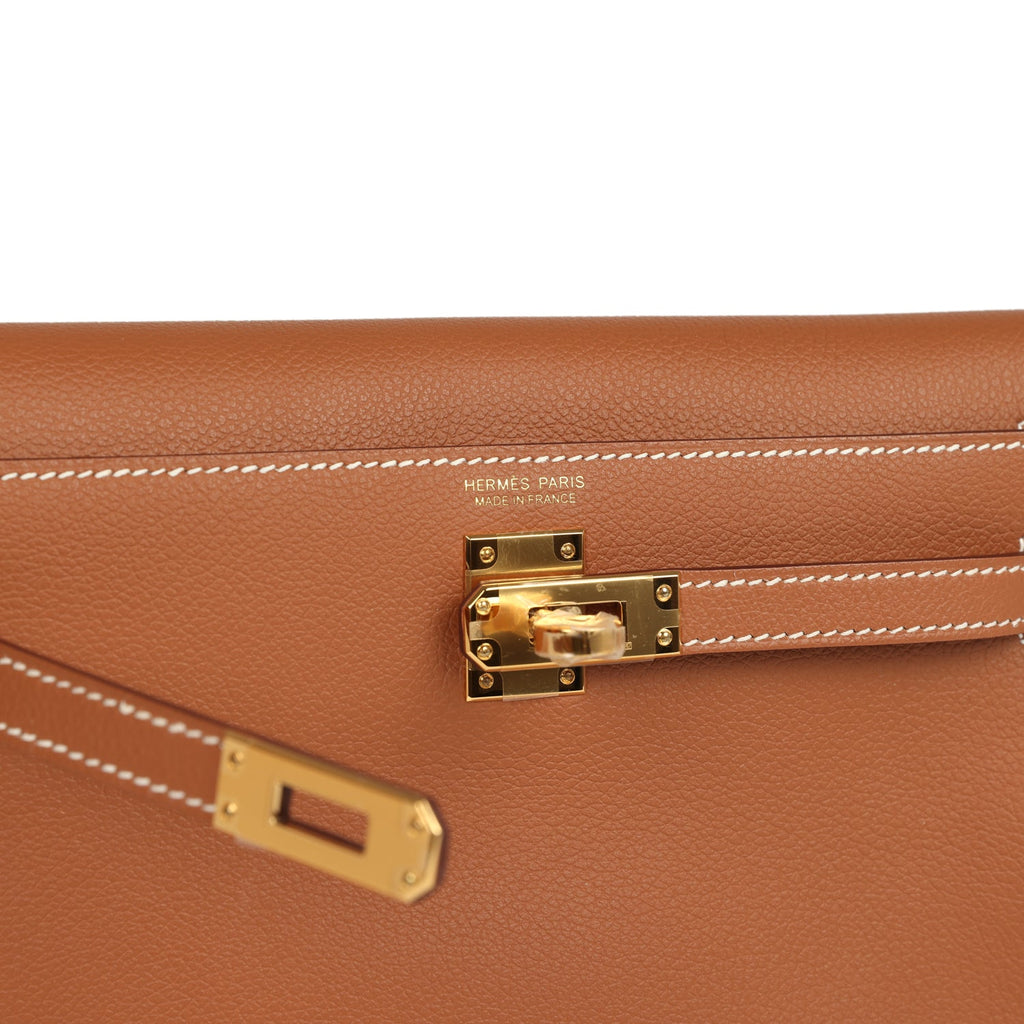 Hermes Kelly Danse Gold Evercolor Gold Hardware