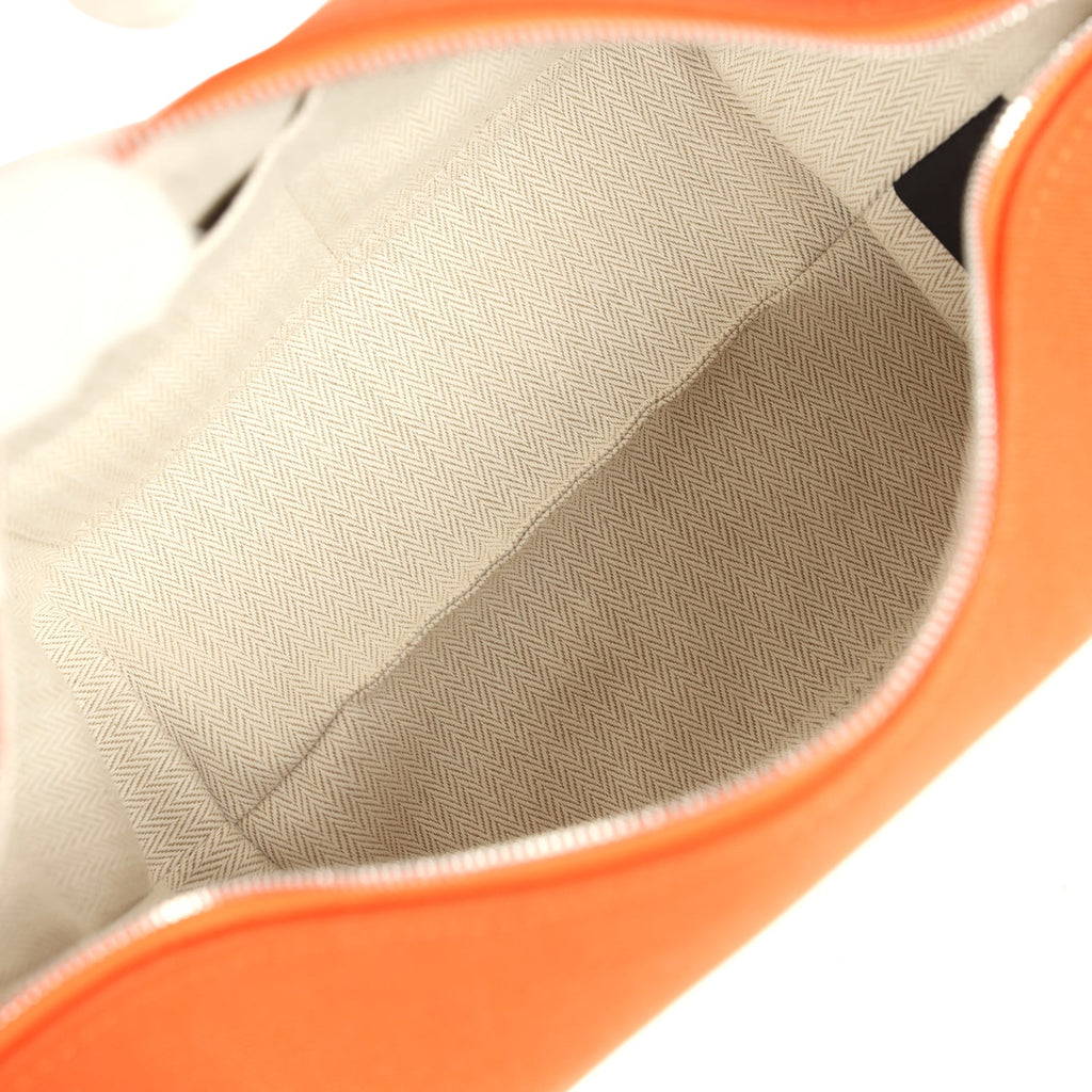 Hermes Bride A Brac Carre Case PM Feu Canvas Palladium Hardware
