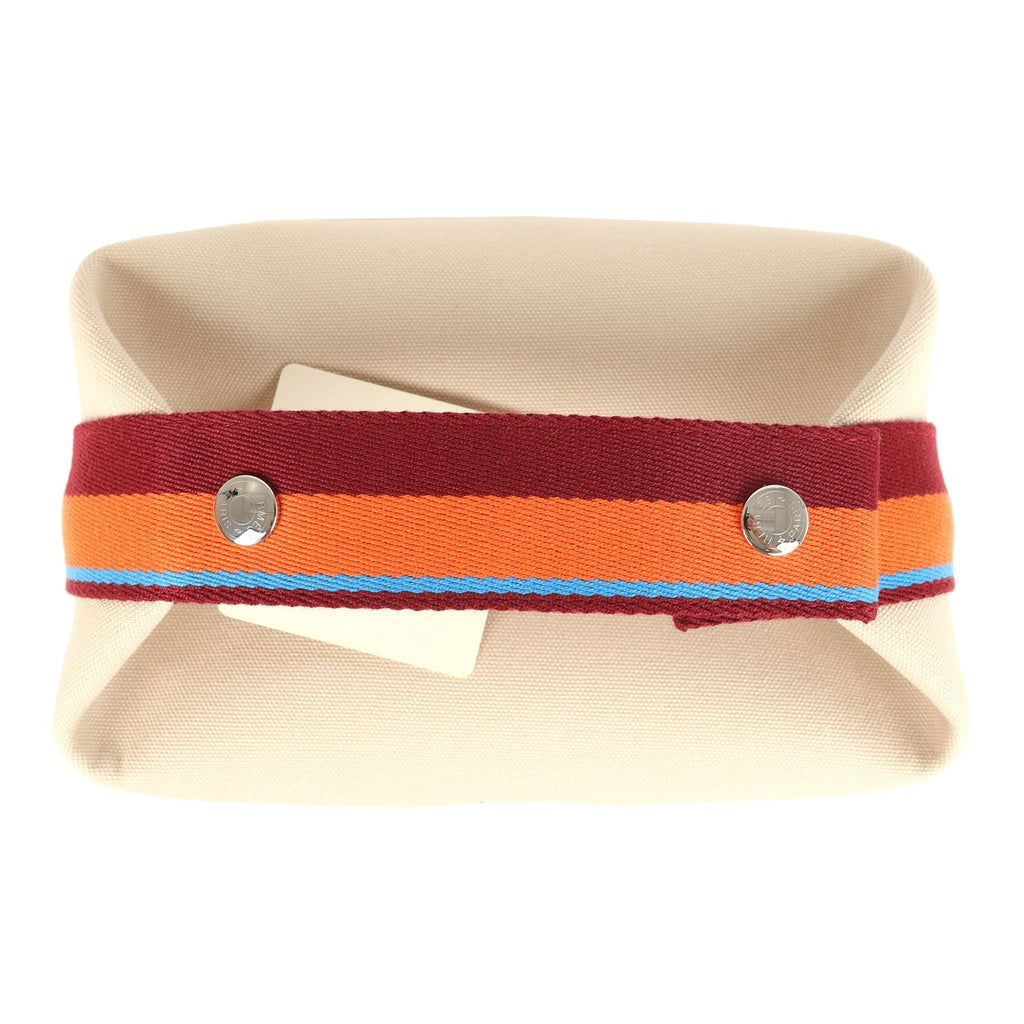 Hermes Bride A Brac Pavillon PM Naturel Canvas Palladium Hardware