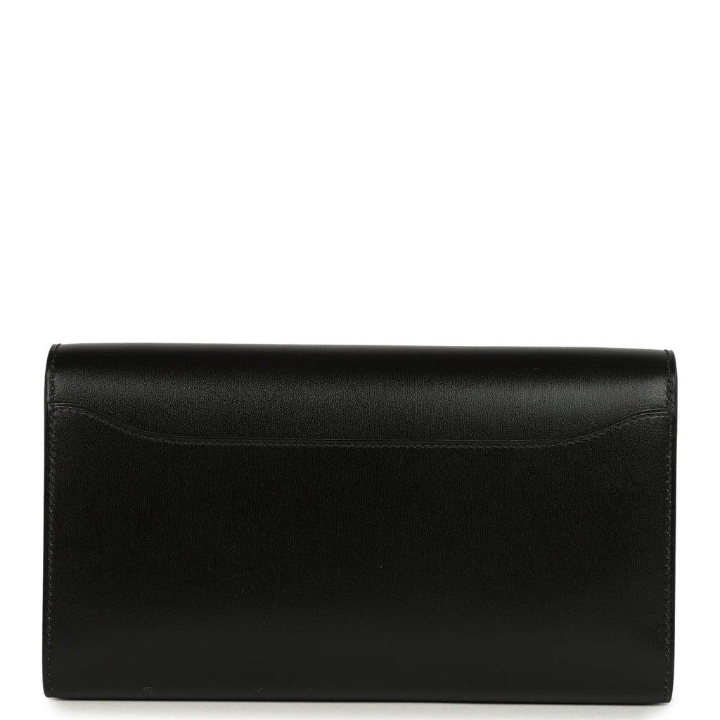 Hermes Constance Wallet To Go Black Box Palladium Hardware