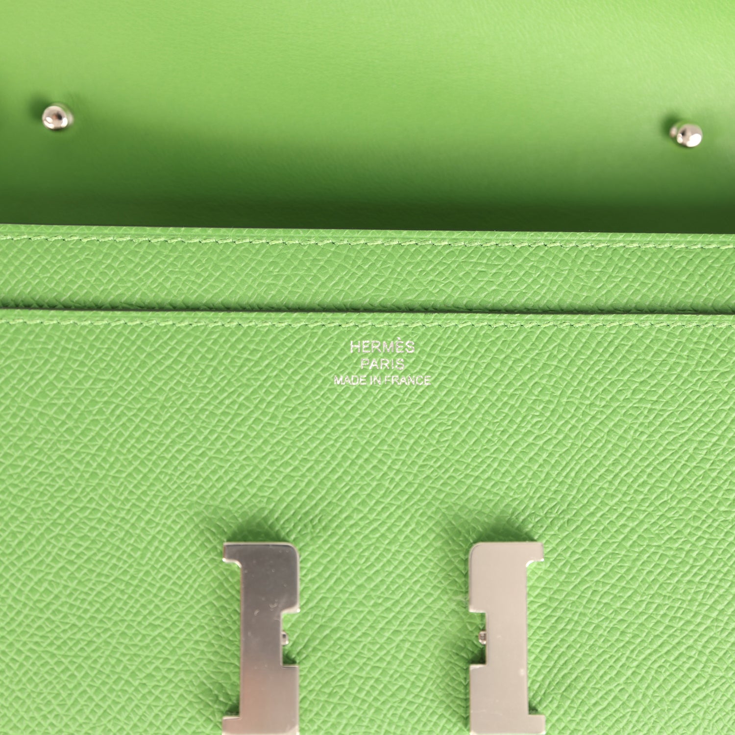 Hermes Constance Wallet To Go Vert Yucca Epsom Palladium Hardware