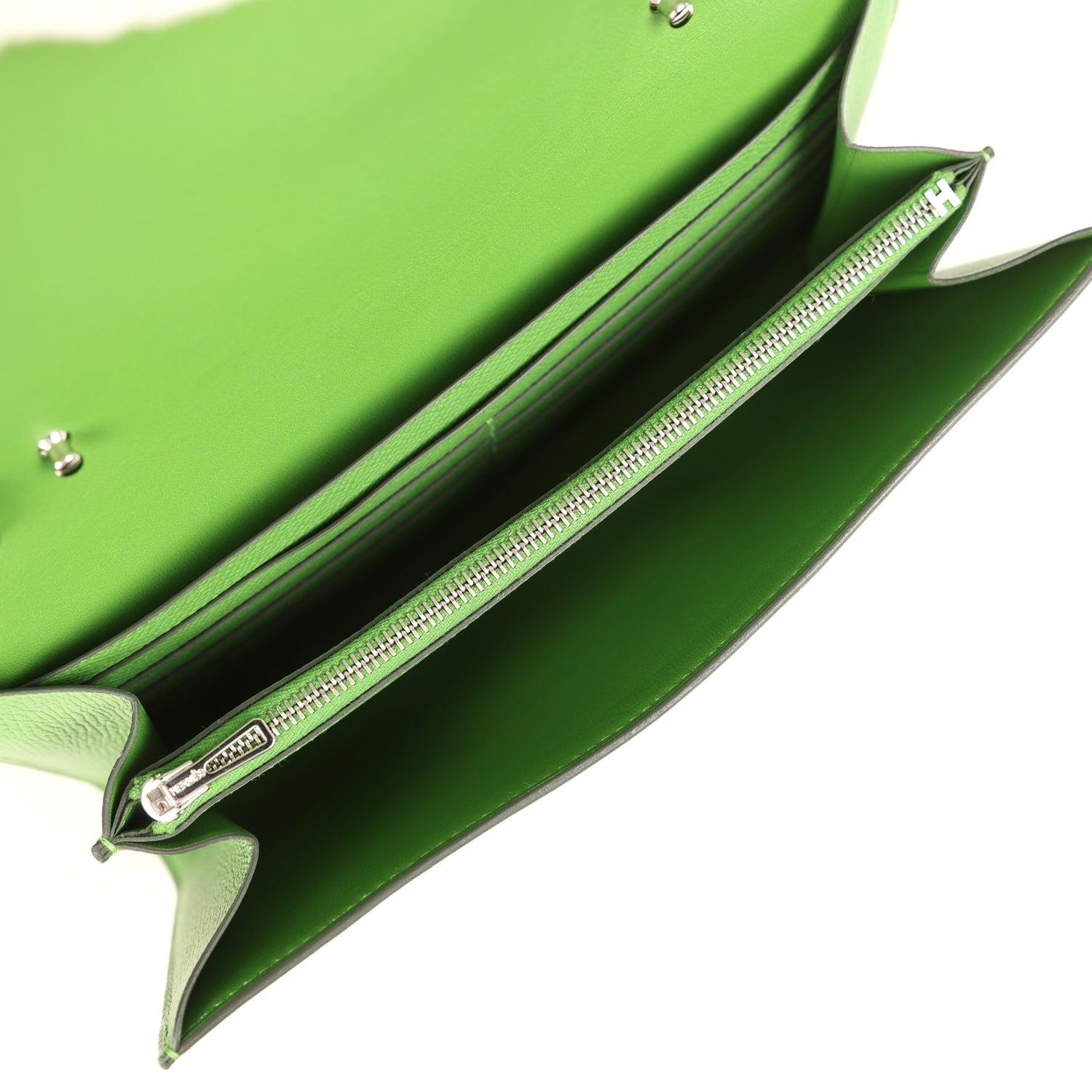 Hermes Constance Wallet To Go Vert Yucca Epsom Palladium Hardware