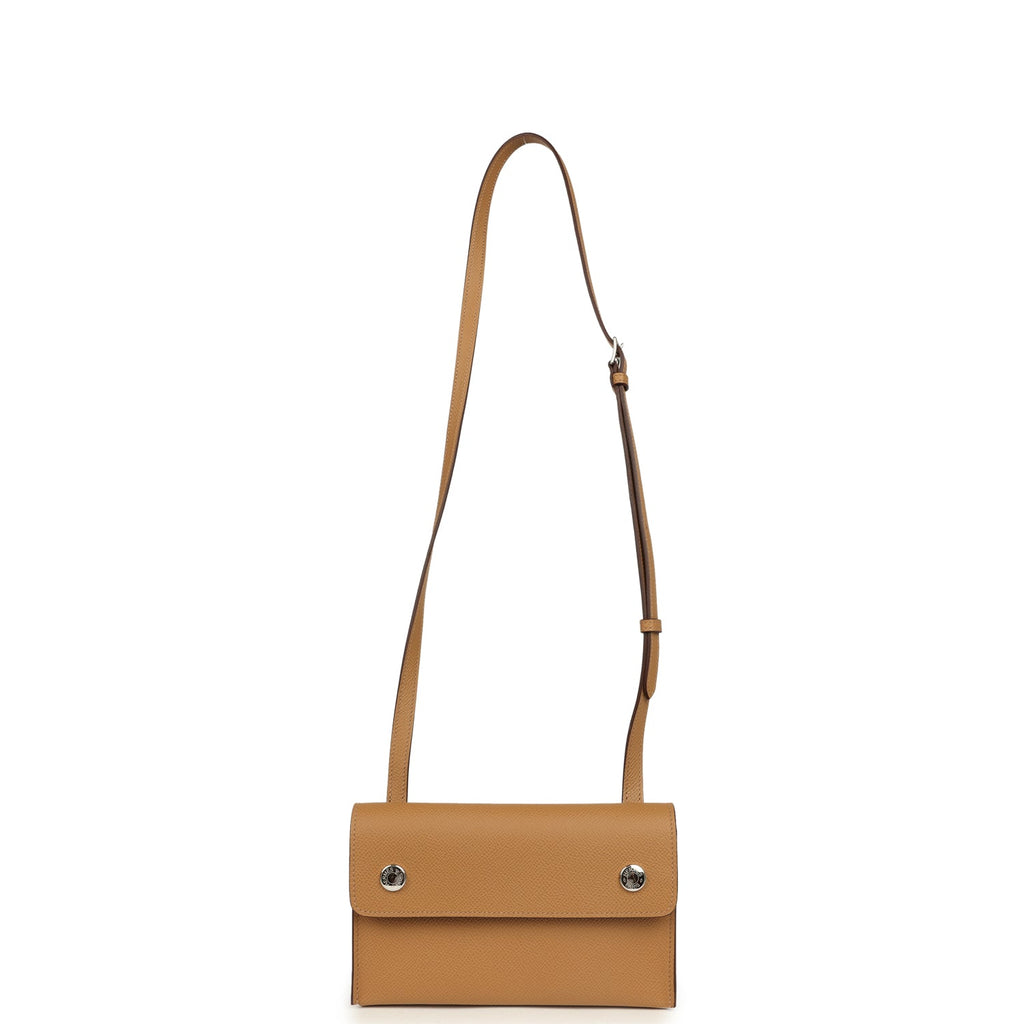 Hermes Hermesnap Wallet Biscuit Epsom Palladium Hardware