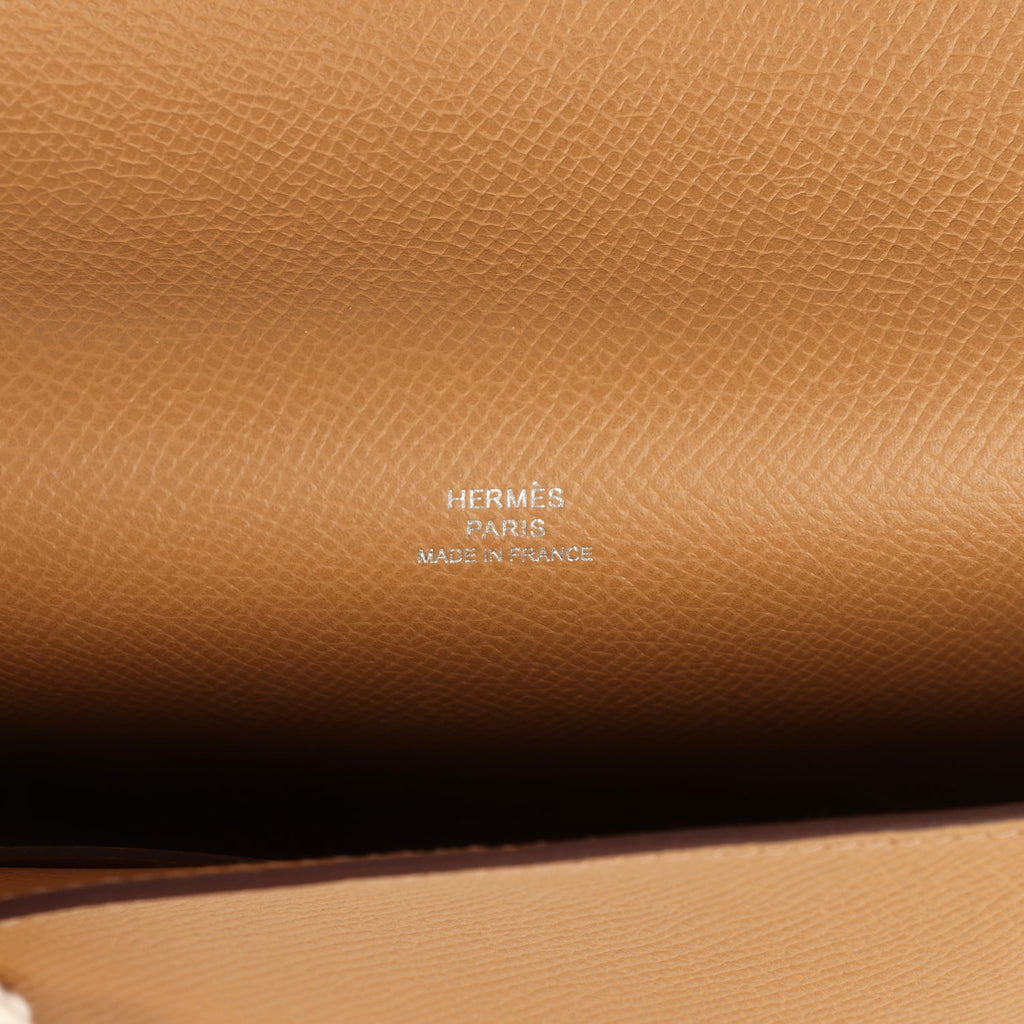 Hermes Hermesnap Wallet Biscuit Epsom Palladium Hardware