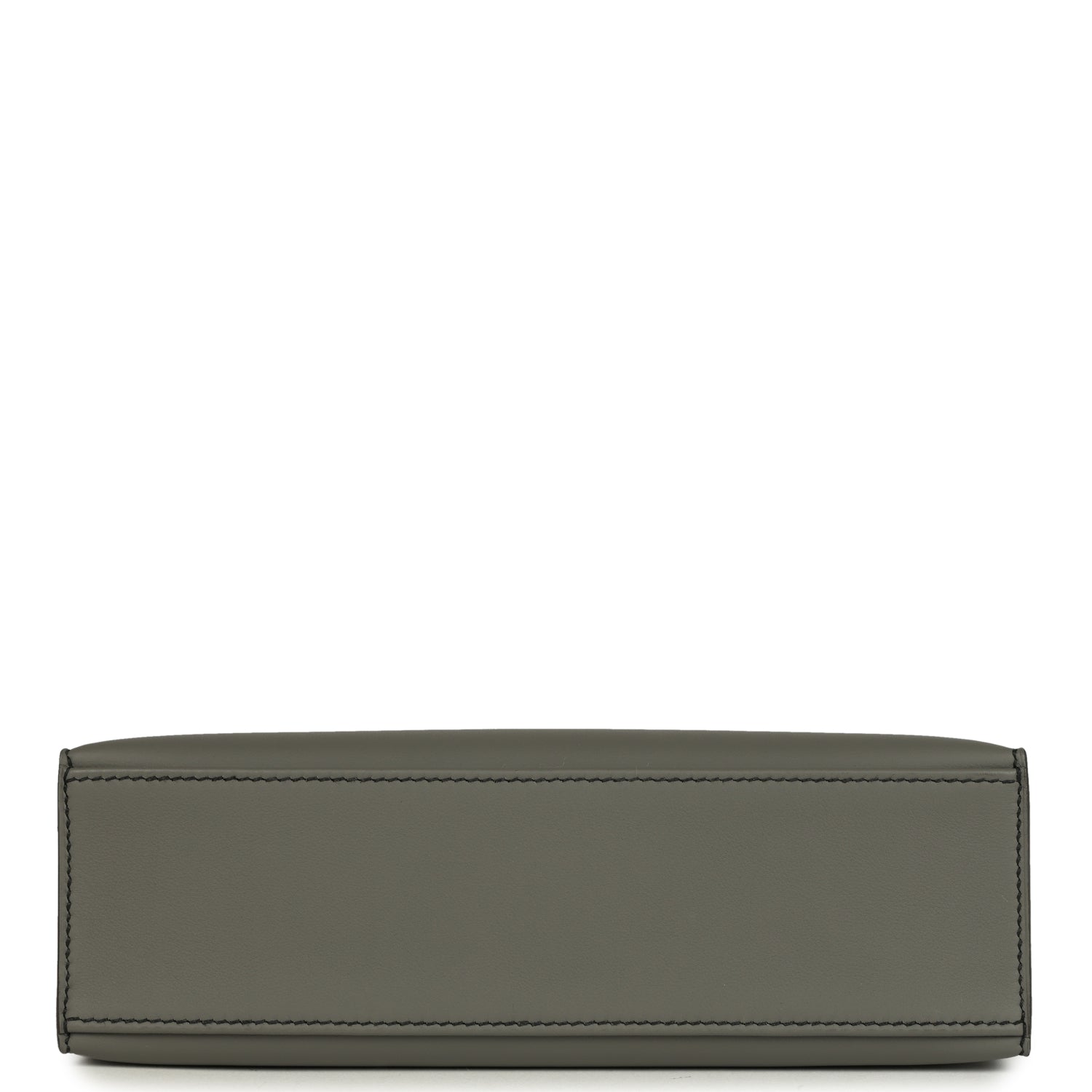 Hermes Special Order (HSS) Kelly Pochette Gris Meyer Verso Swift Gold Hardware