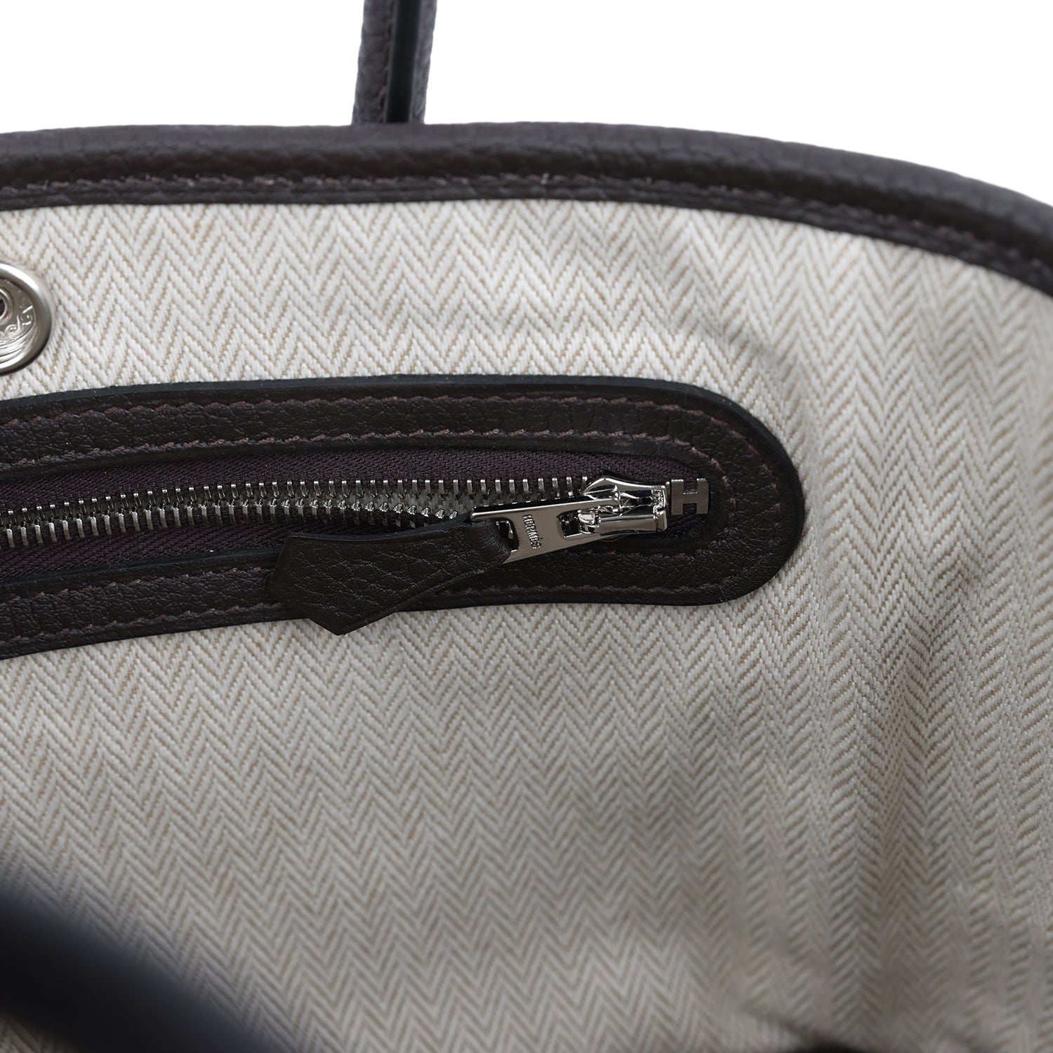 Hermes Garden Party Neo 23 Ebene Negonda Palladium Hardware