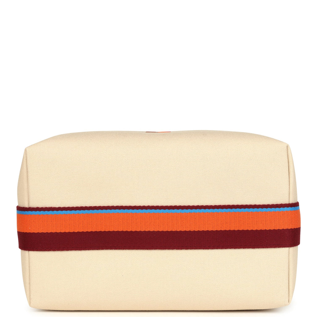 Hermes Bride A Brac Pavillon GM Naturel Canvas Palladium Hardware