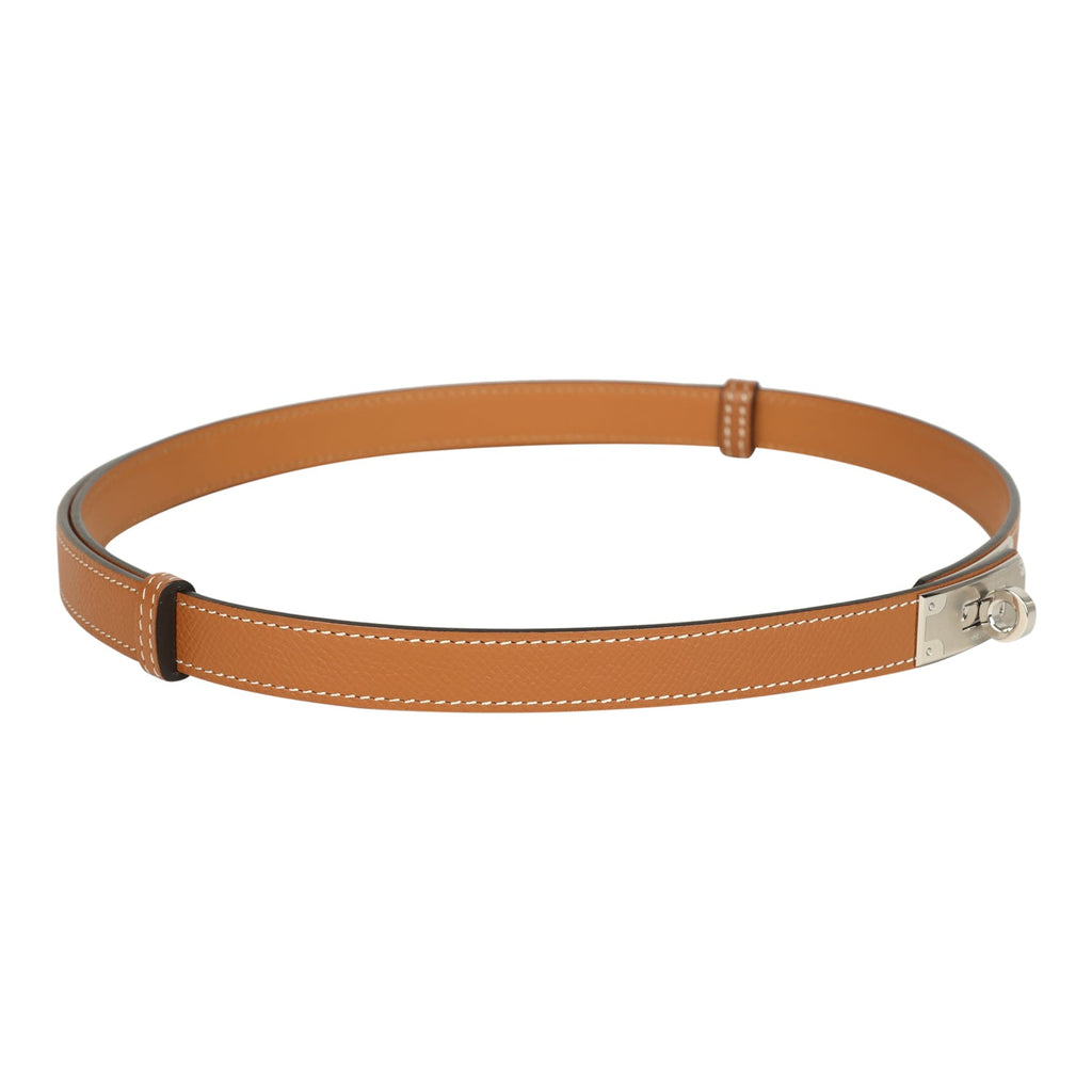 Hermes Kelly Pocket Belt 18 Gold Epsom Palladium Hardware